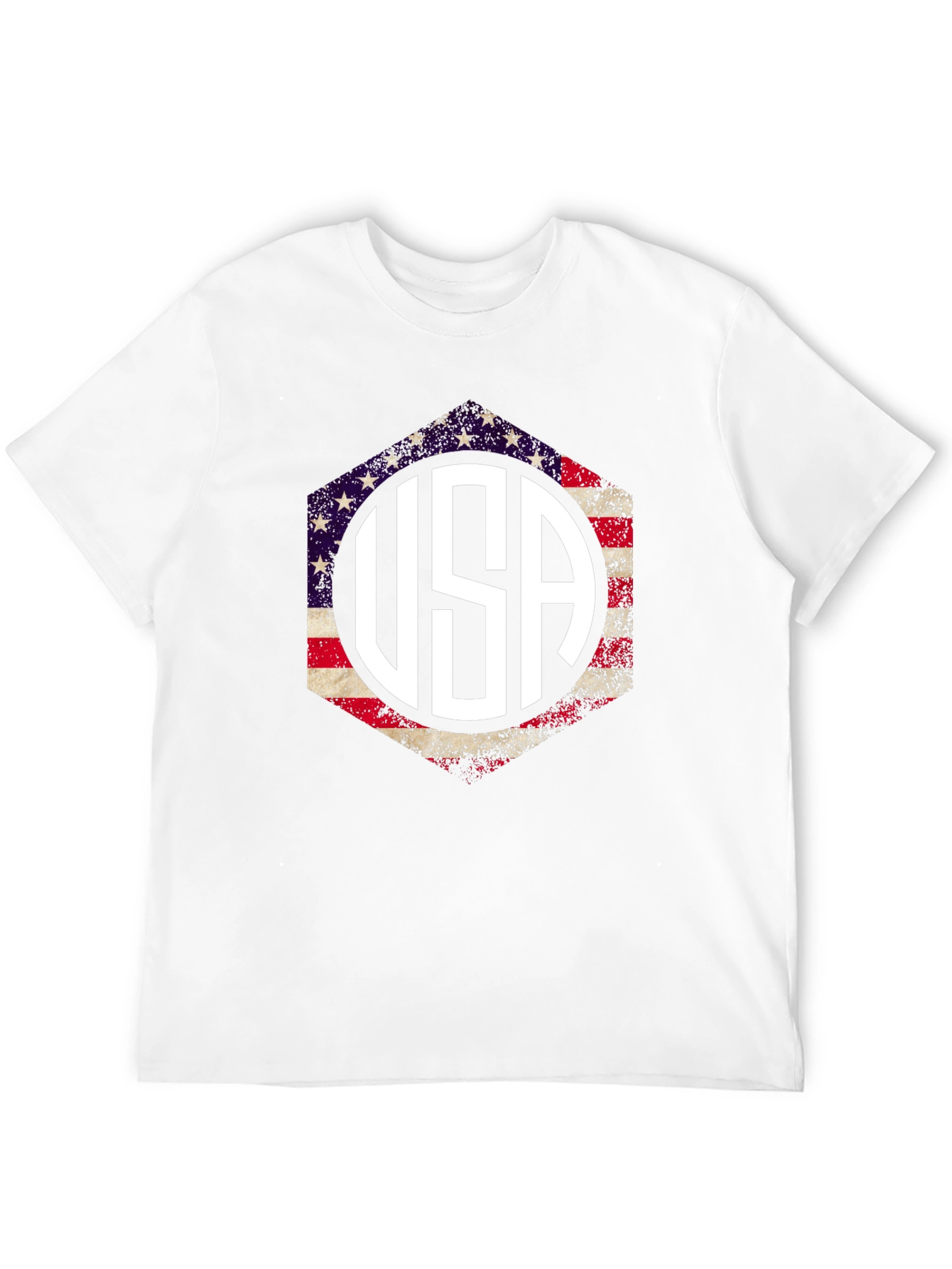 USA Patriotic T-Shirt, American Flag Graphic Tee - 12