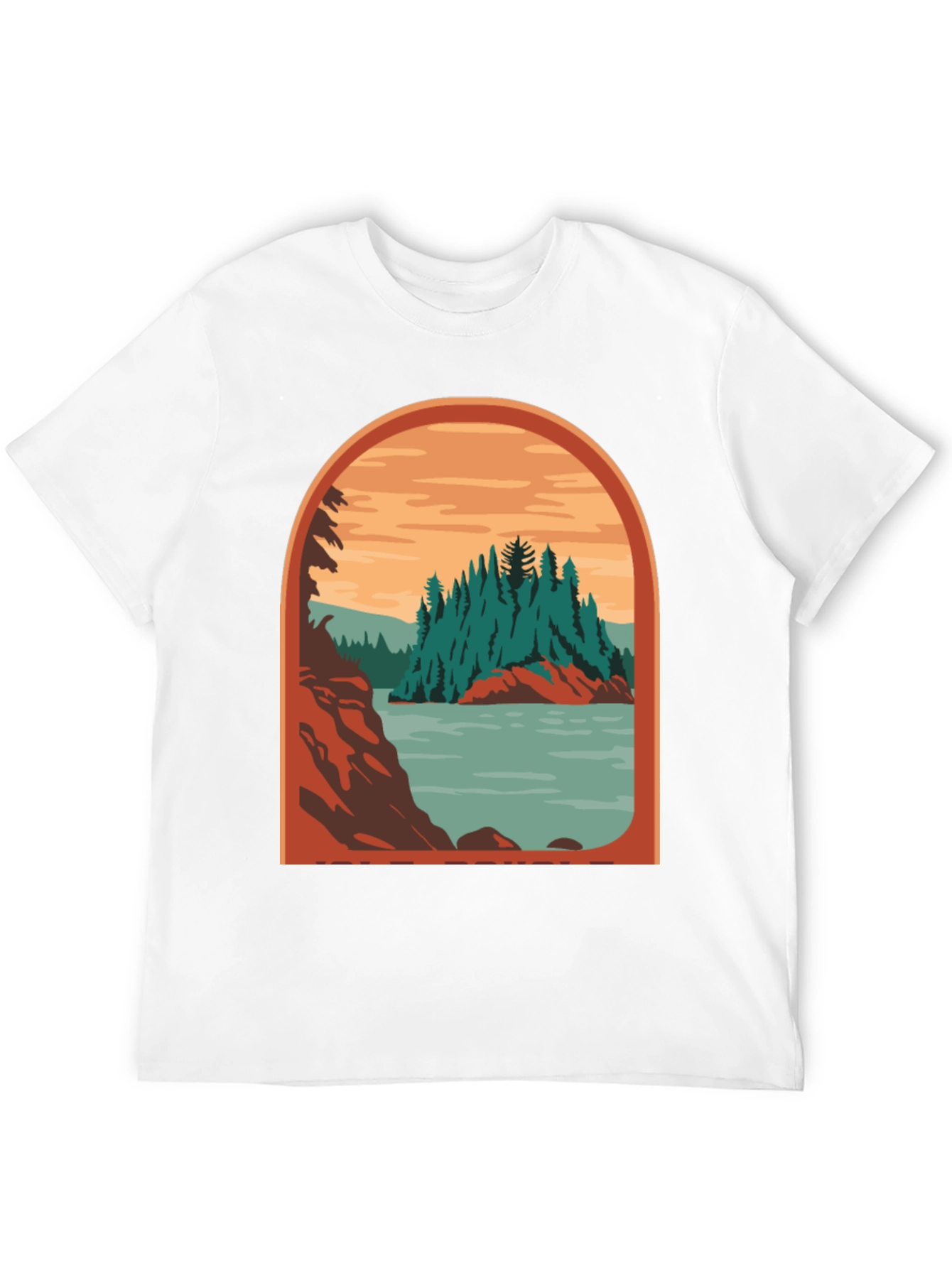 Black Retro Landscape Graphic Tee view 12