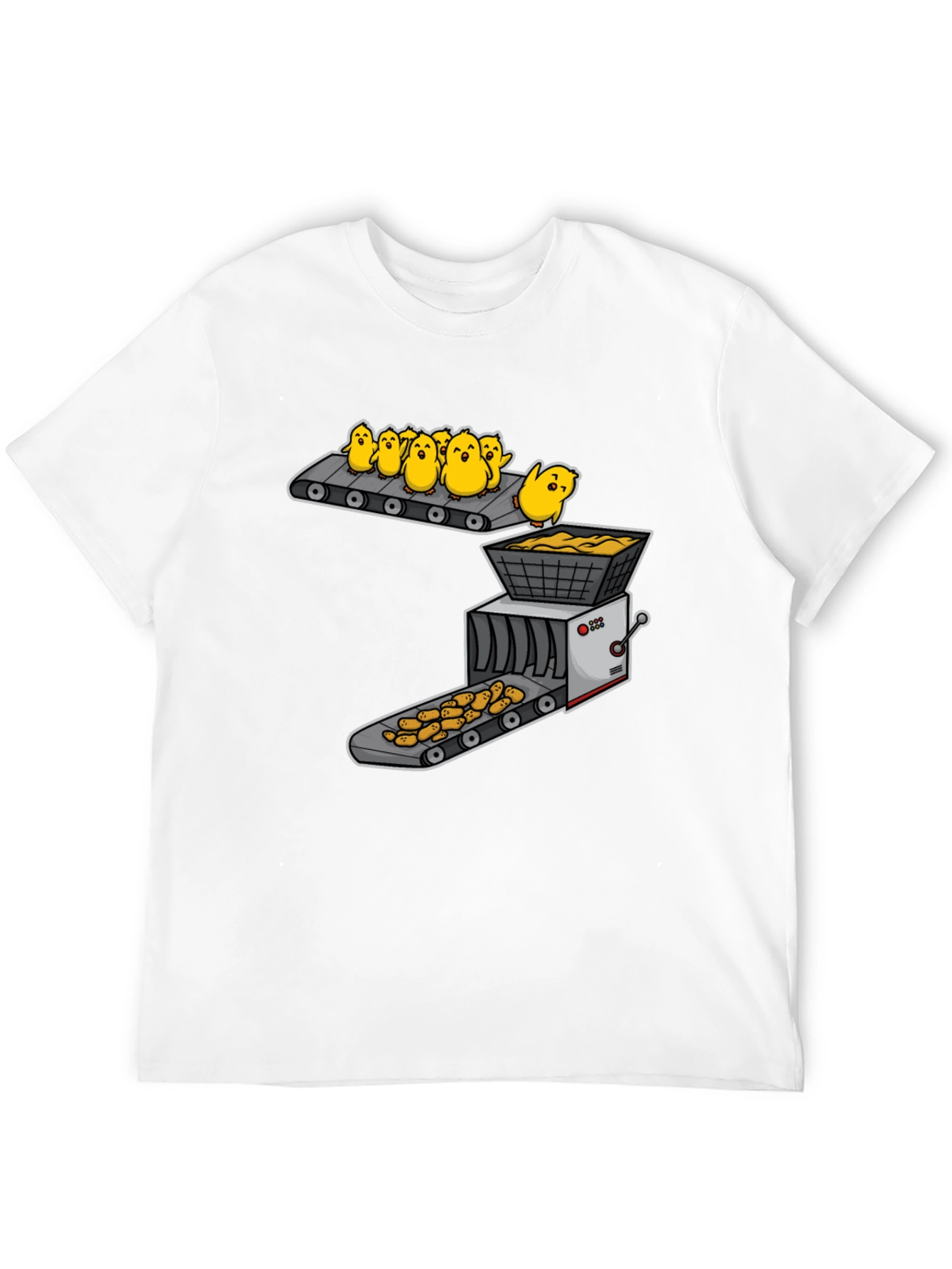 Black Chicken Nugget T-Shirt view 12