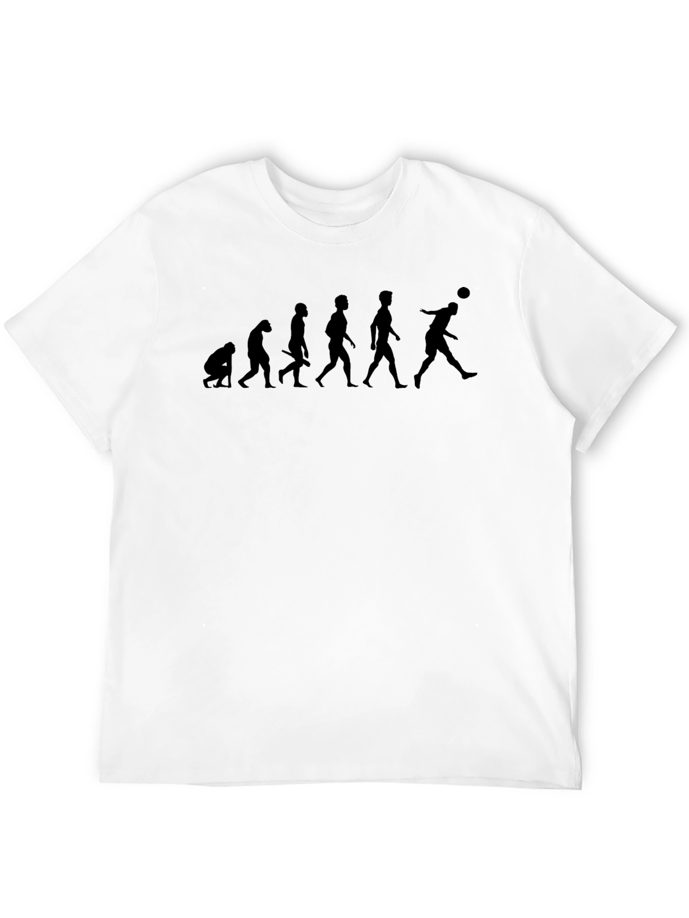 Black Evolution of Soccer T-Shirt - Black, Funny, Unique view 12