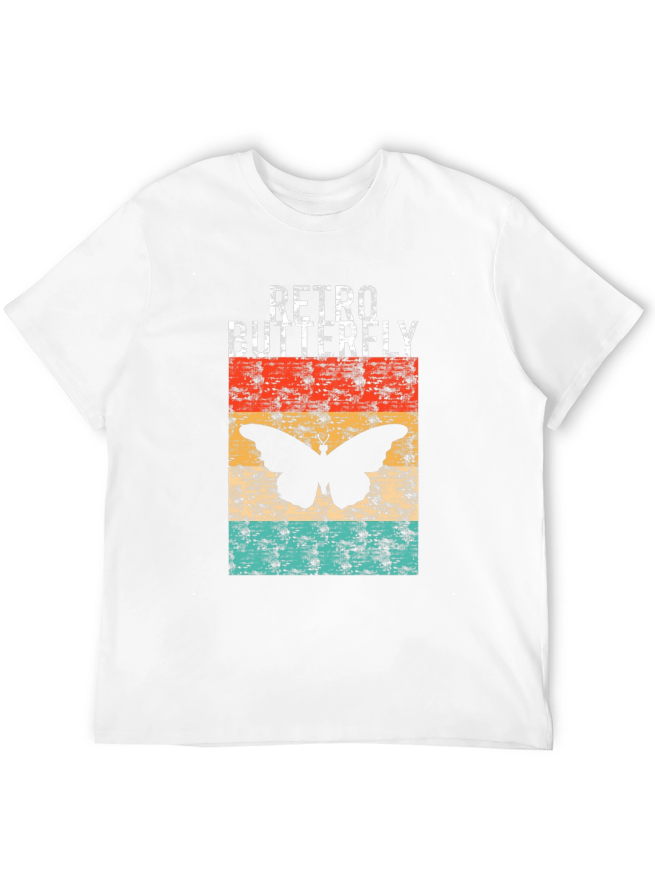 Black Retro Butterfly Graphic T-Shirt view 12