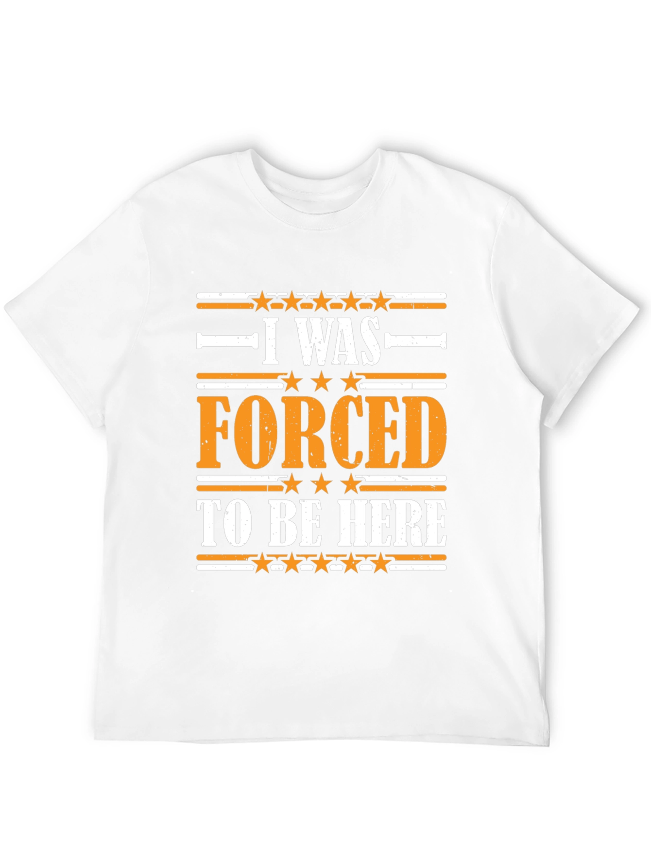 Black Funny 'I Was Forced to Be Here' Graphic T-Shirt view 12