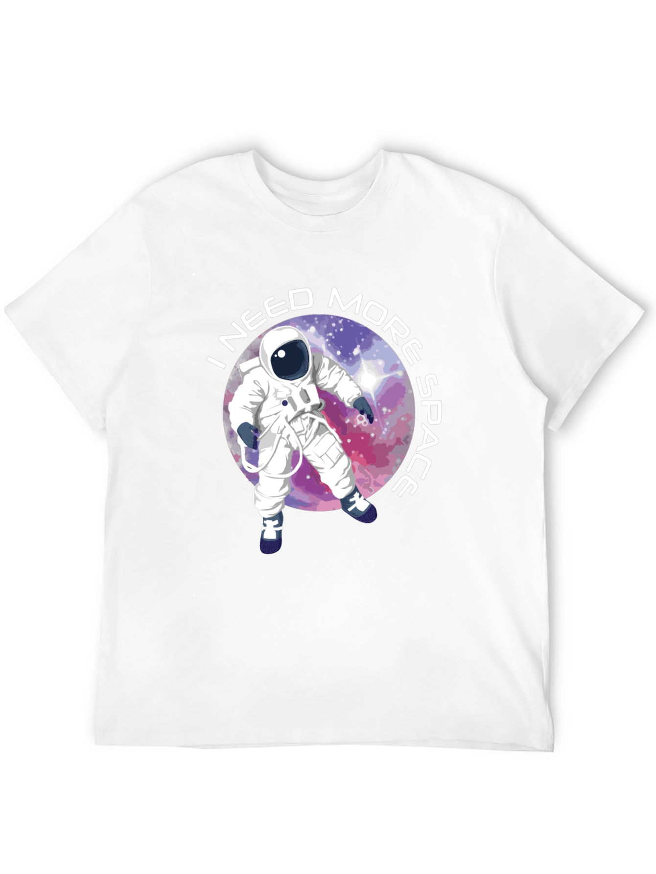 Black I Need More Space T-Shirt - Astronaut Design view 12