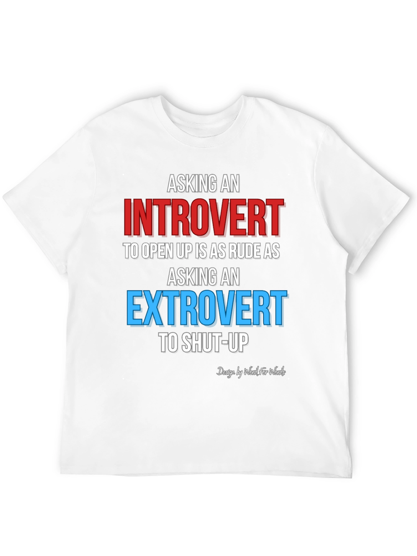 Black Introvert Extrovert Funny T-Shirt view 12