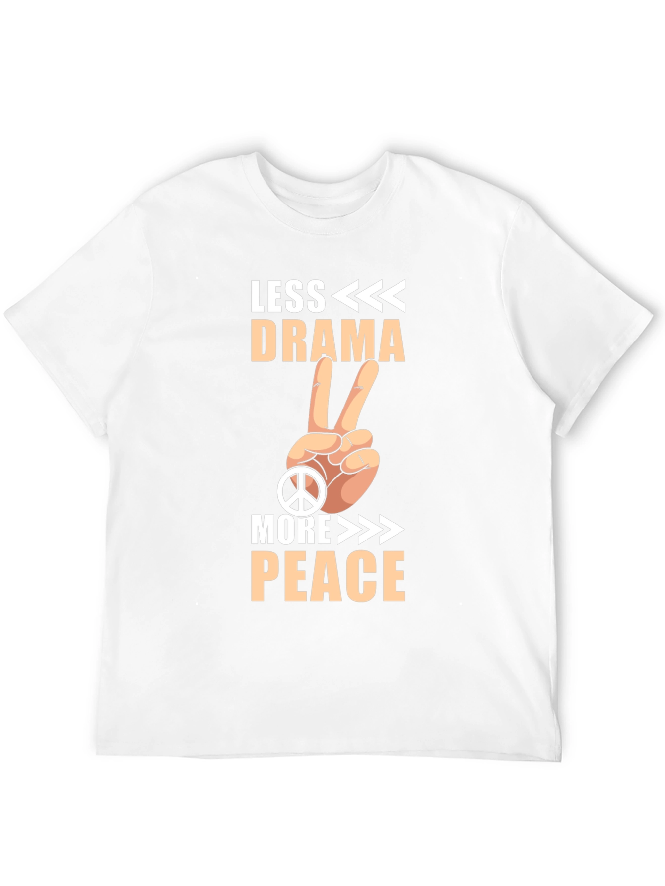 Black Less Drama More Peace Graphic Tee view 12