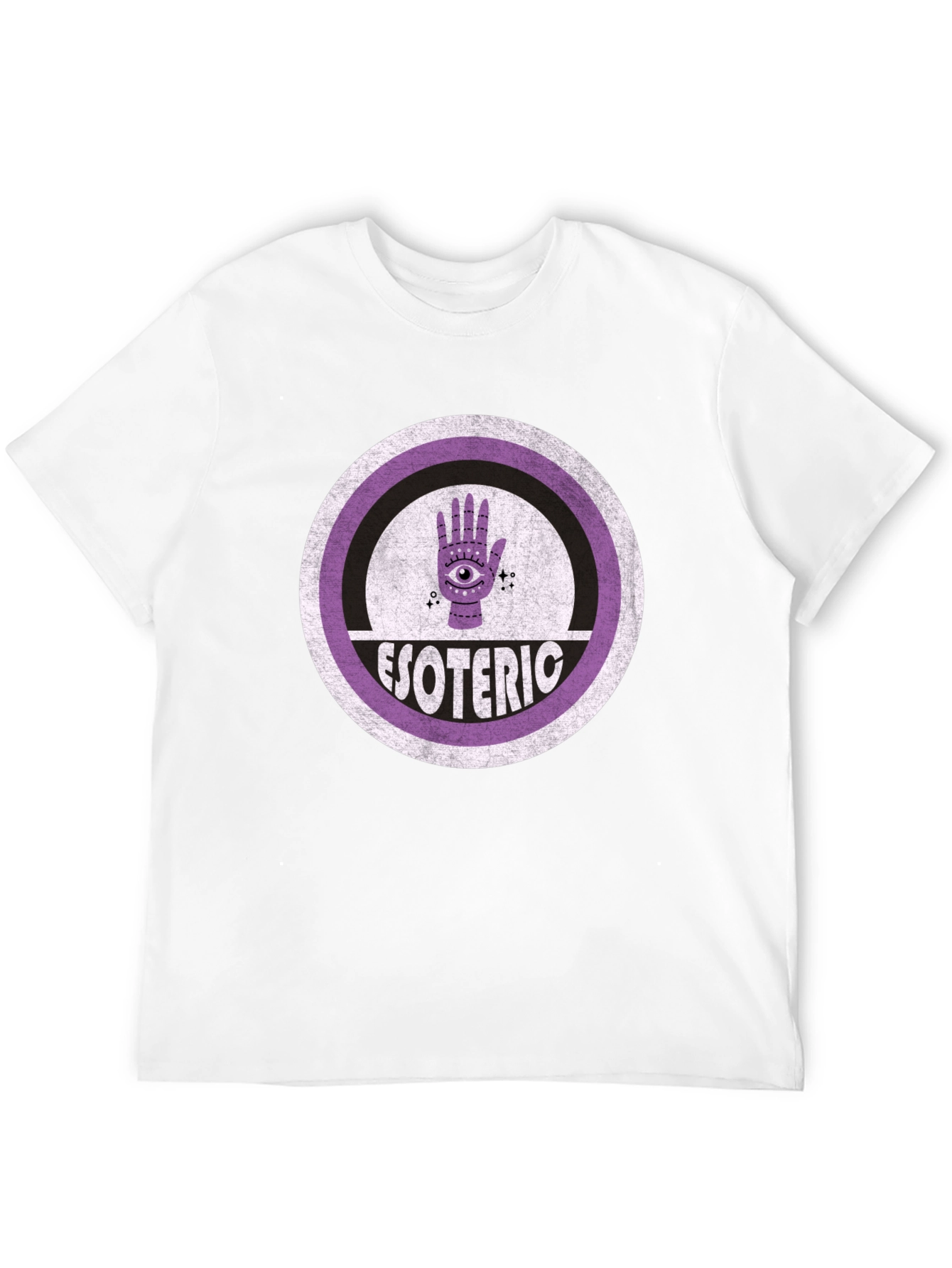 Black Esoteric Third Eye Graphic T-Shirt - Black view 12