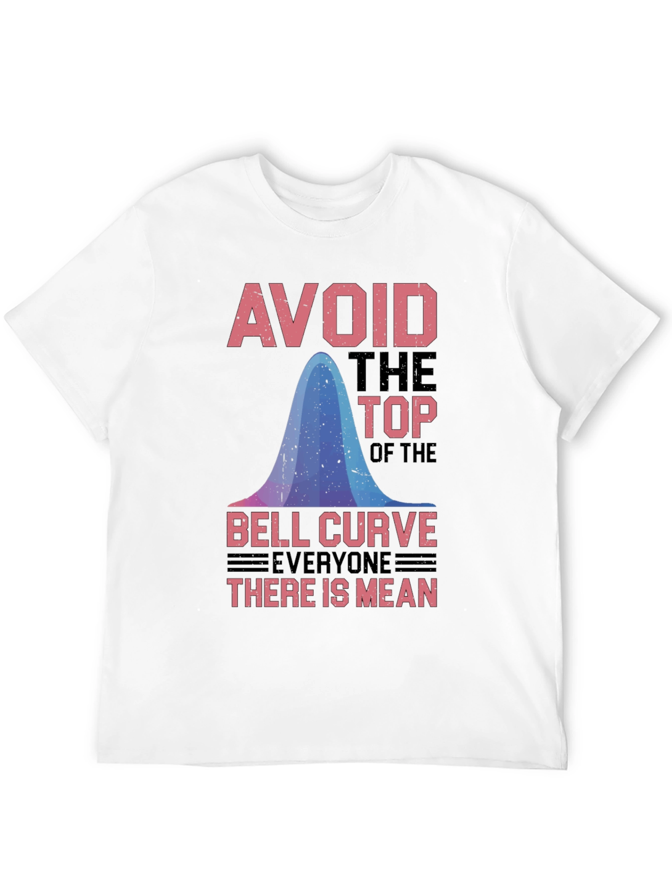 Black Avoid the Top Bell Curve T-Shirt view 12