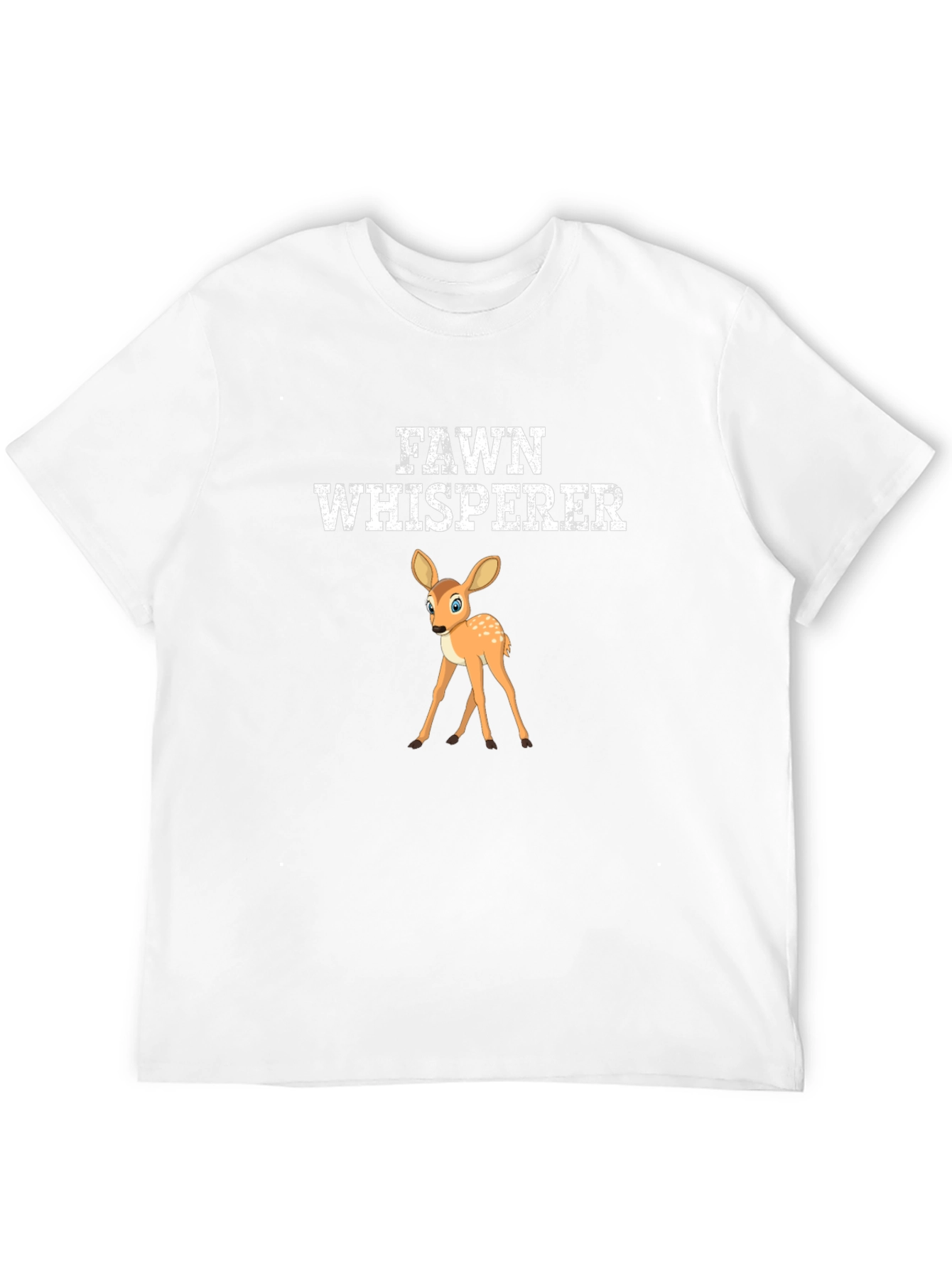 Black Fawn Whisperer Graphic Tee - Black Cotton T-Shirt view 12