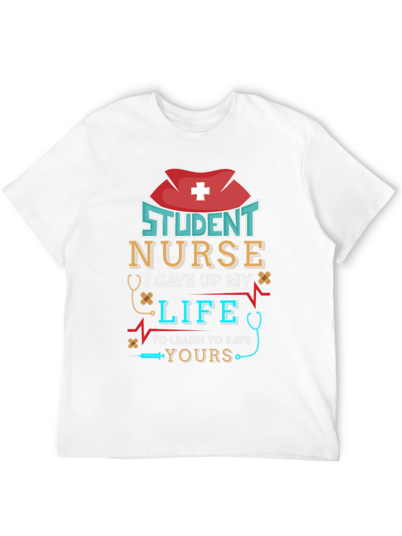 Black Student Nurse T-Shirt - I Gave Up My Life To Save Yours view 12