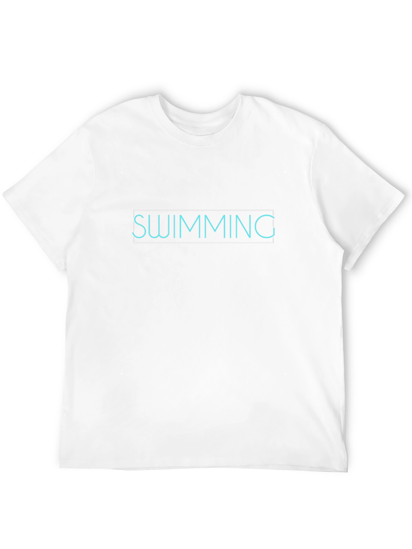 Black Swimming Graphic T-Shirt - Black Crew Neck Tee view 12
