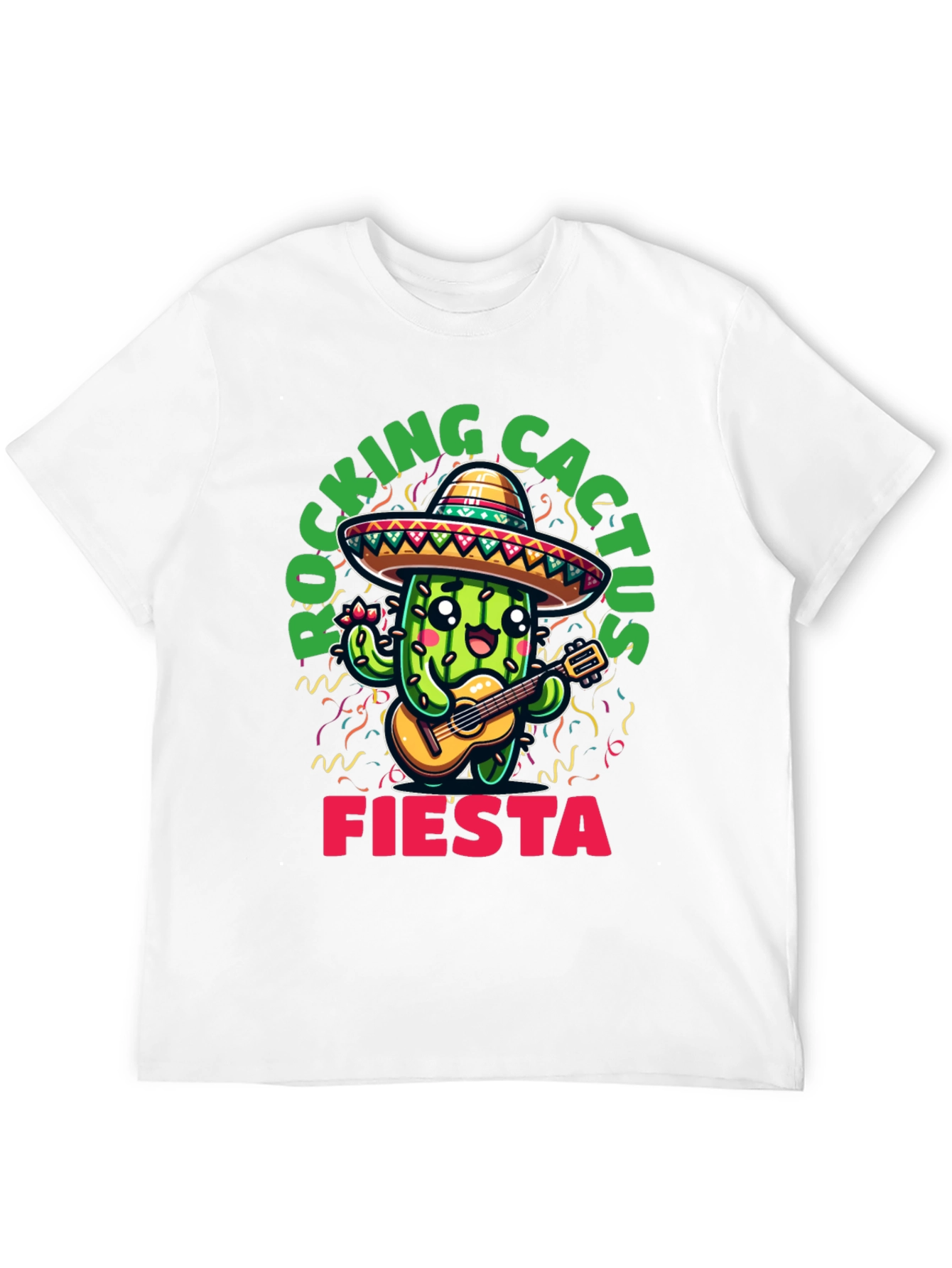Black Rocking Cactus Fiesta T-Shirt view 12