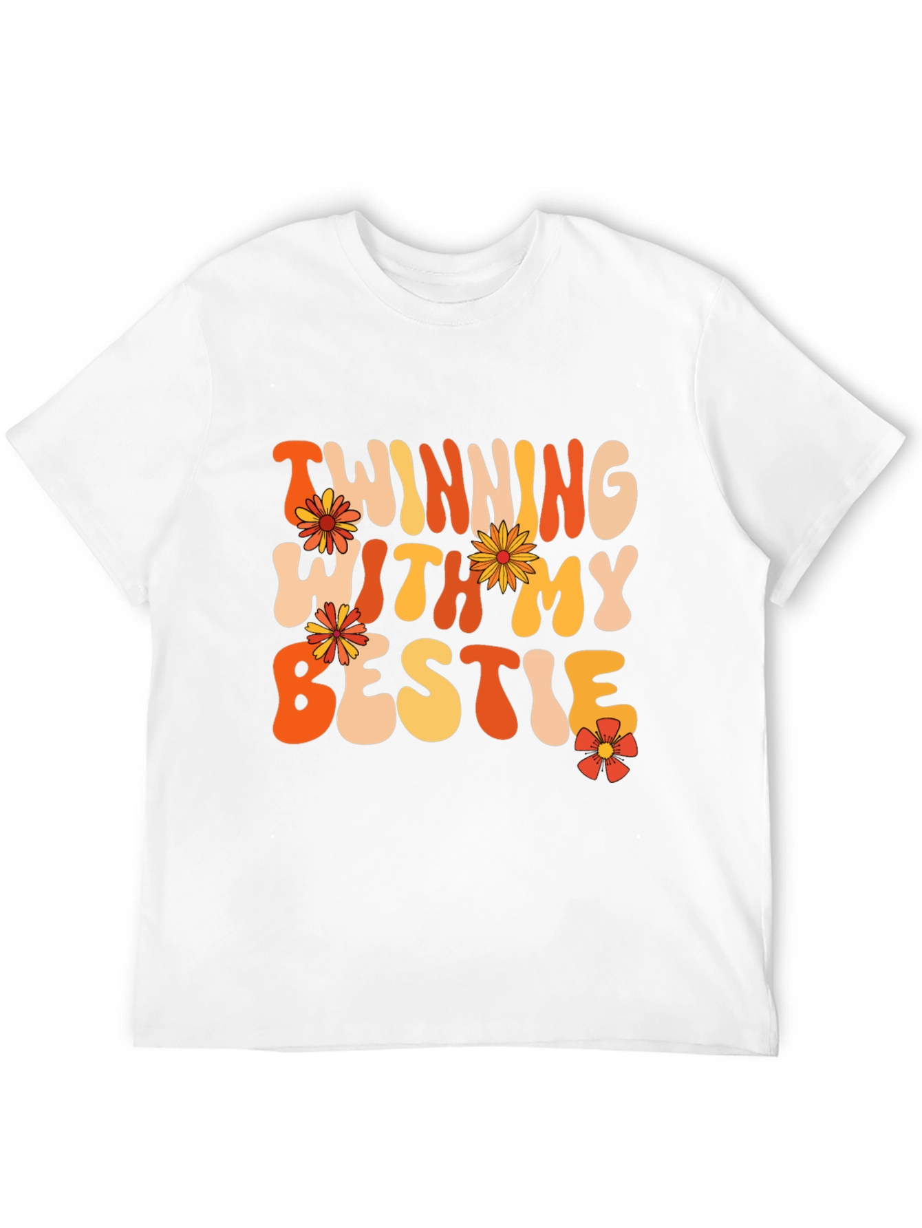 Black Twinning With My Bestie Black Graphic Tee view 12