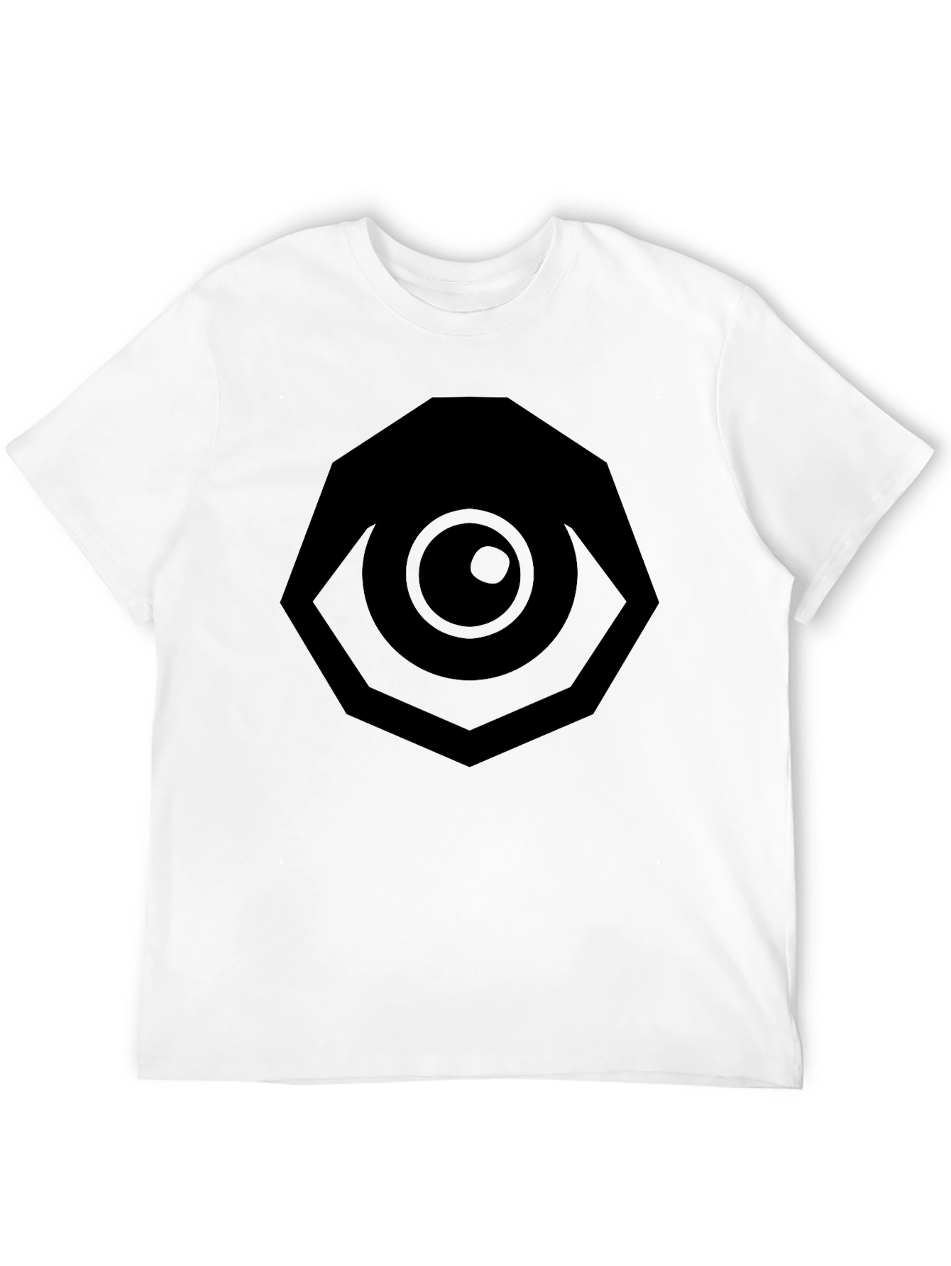 Black All Seeing Eye Graphic Tee - Black Cotton T-Shirt view 12