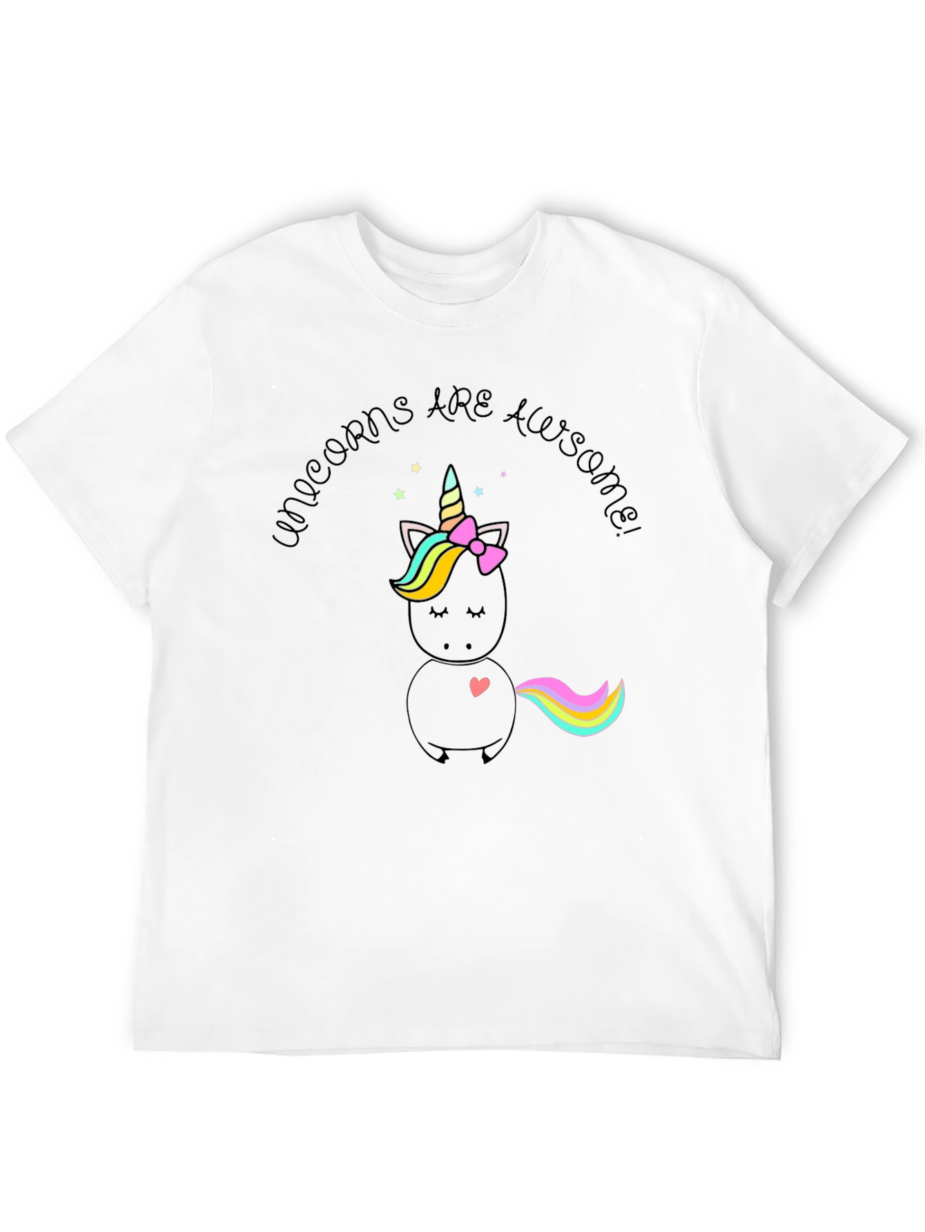 Black Unicorns Are Awesome! Black T-Shirt view 12