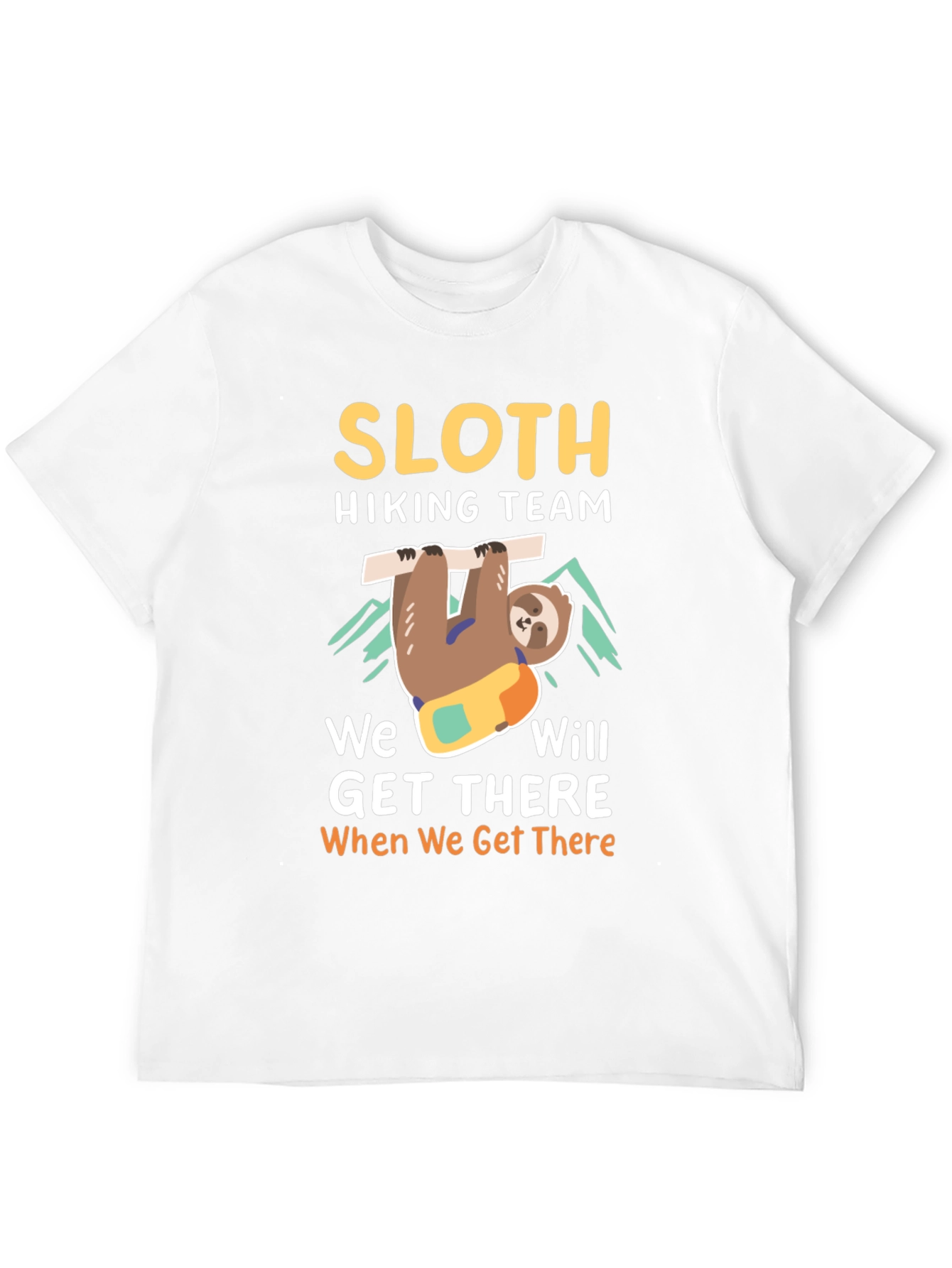 Black Sloth Hiking Team T-Shirt - Funny Adventure Tee view 12