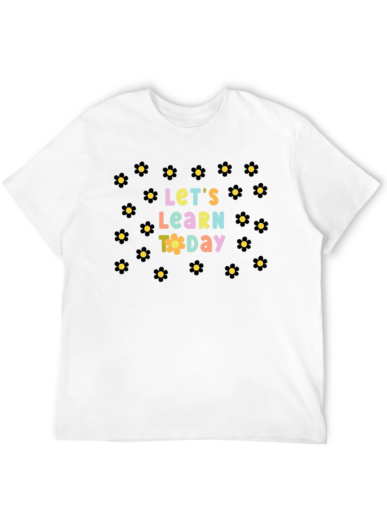 Black Let's Learn Today T-Shirt view 12