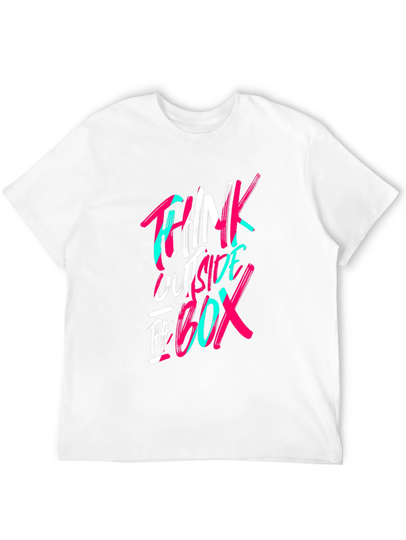 Black Think Outside the Box Graphic Tee view 12