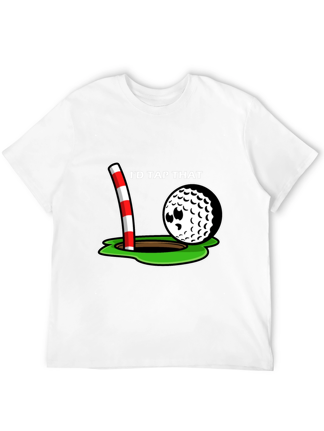 Black I'd Tap That Golf T-Shirt view 12
