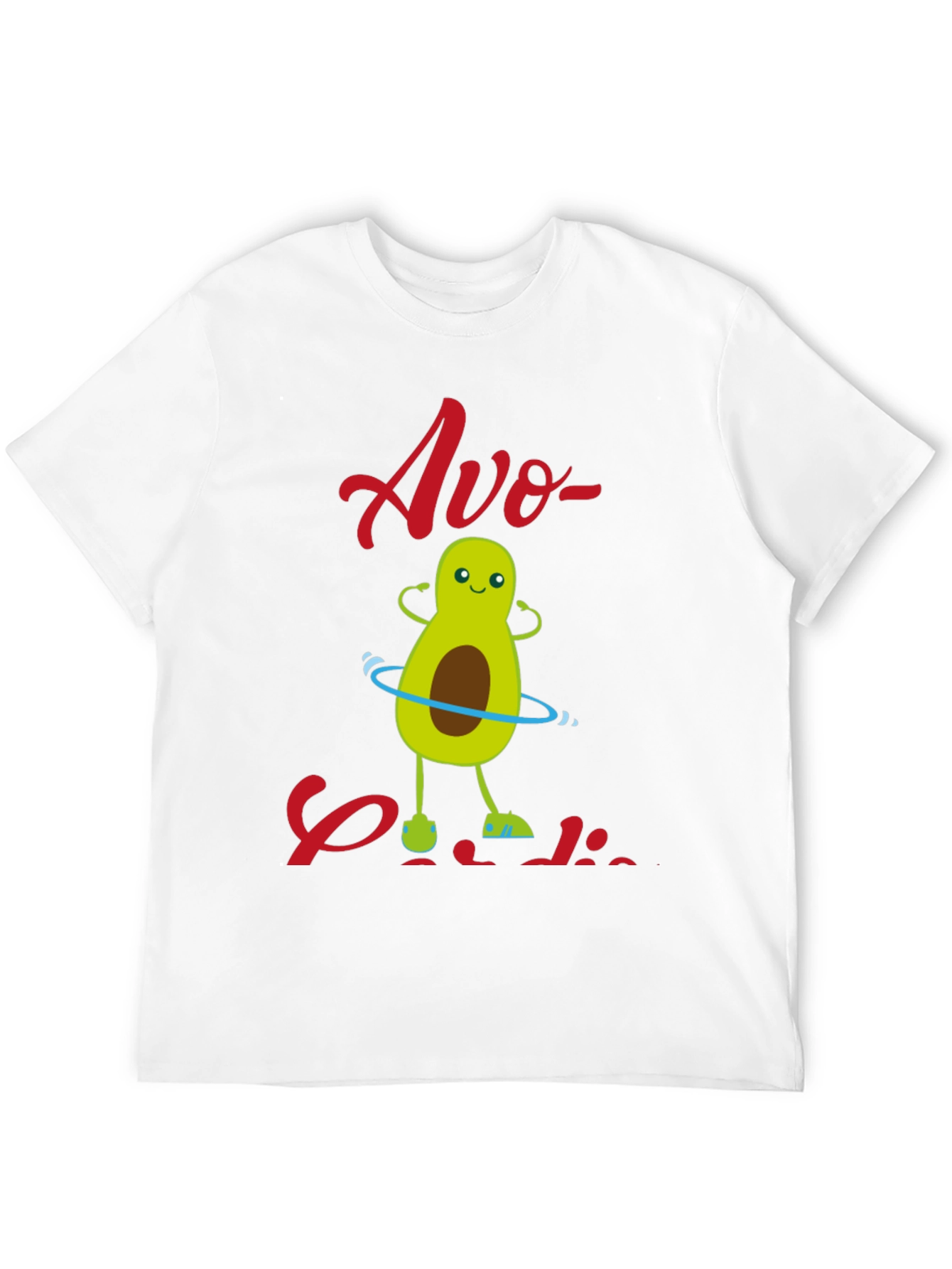 Black Avo-Cardio T-Shirt - Fun Avocado Workout Design view 12