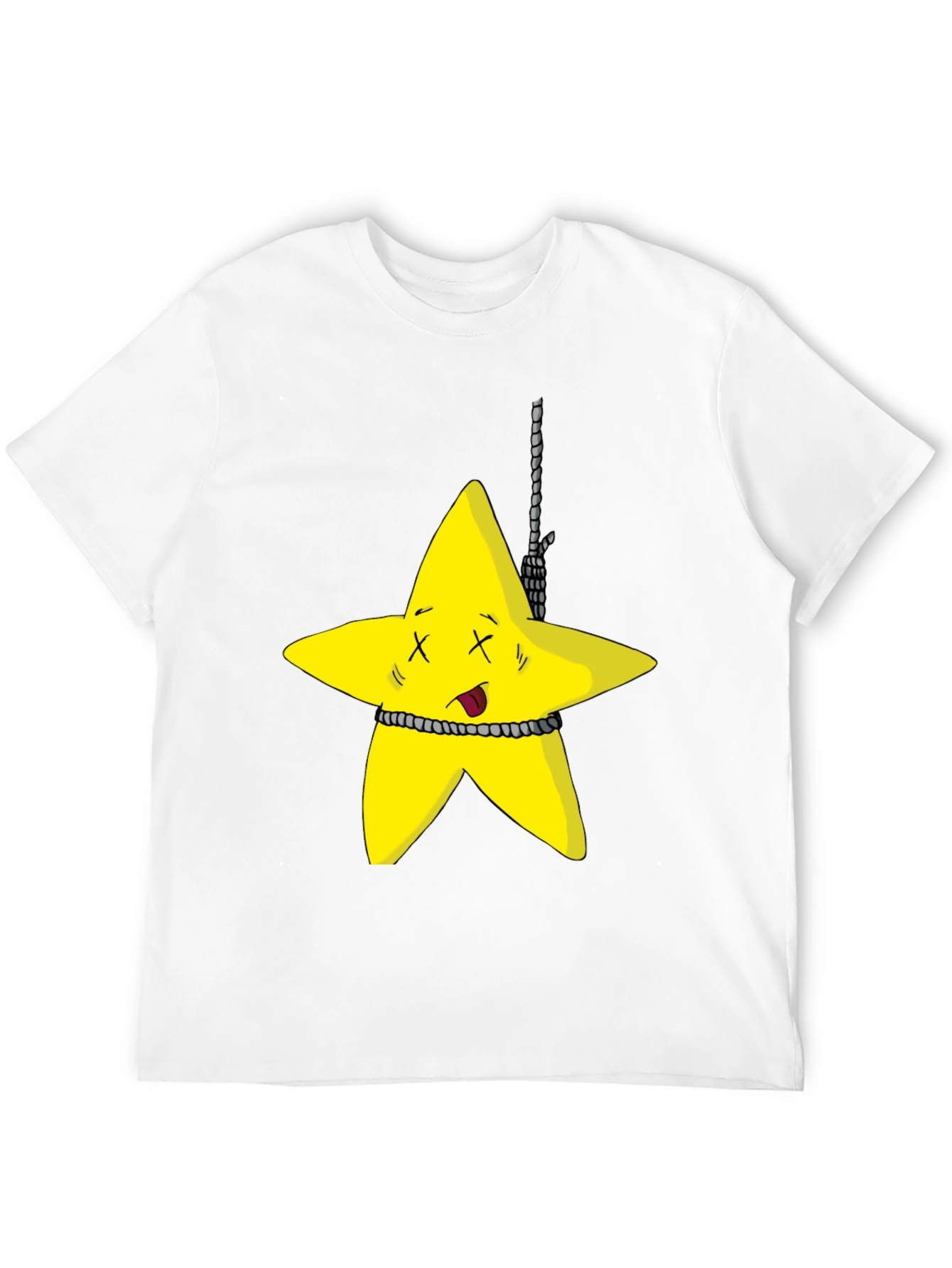Black Cartoon Star Graphic Black T-Shirt view 12