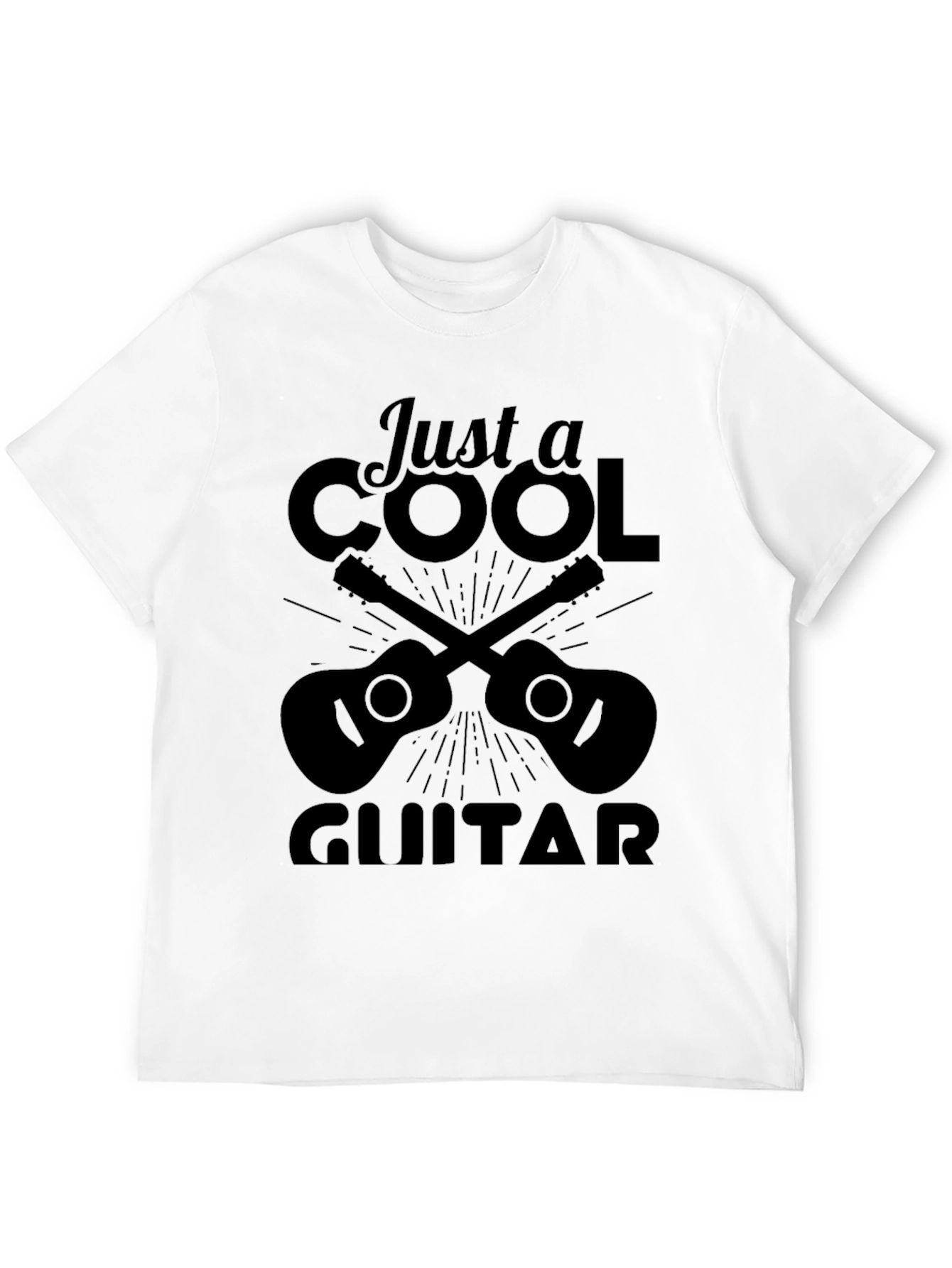 Black Cool Guitar T-Shirt - Musician Tee view 12