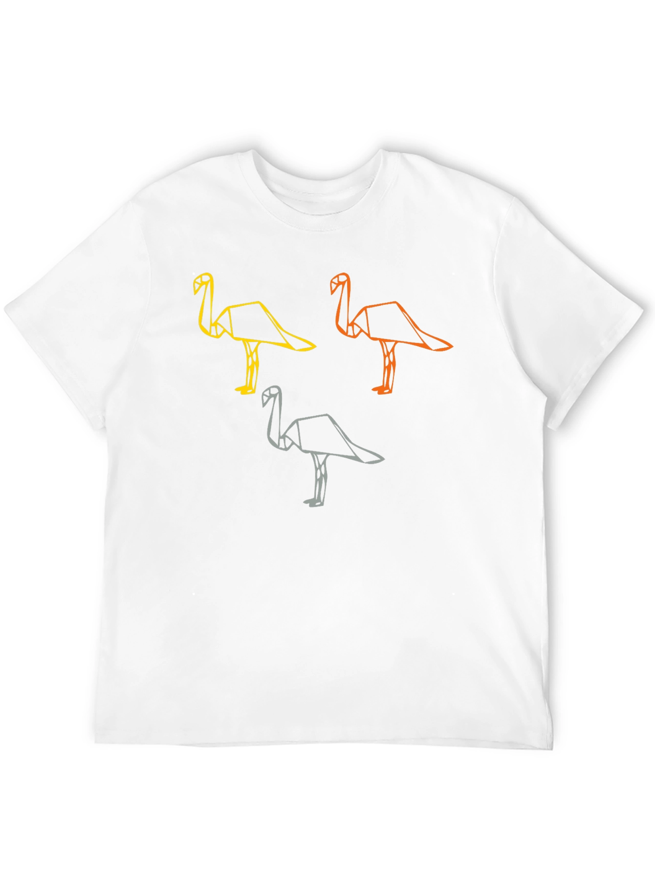 Black Origami Flamingo Graphic Tee view 12