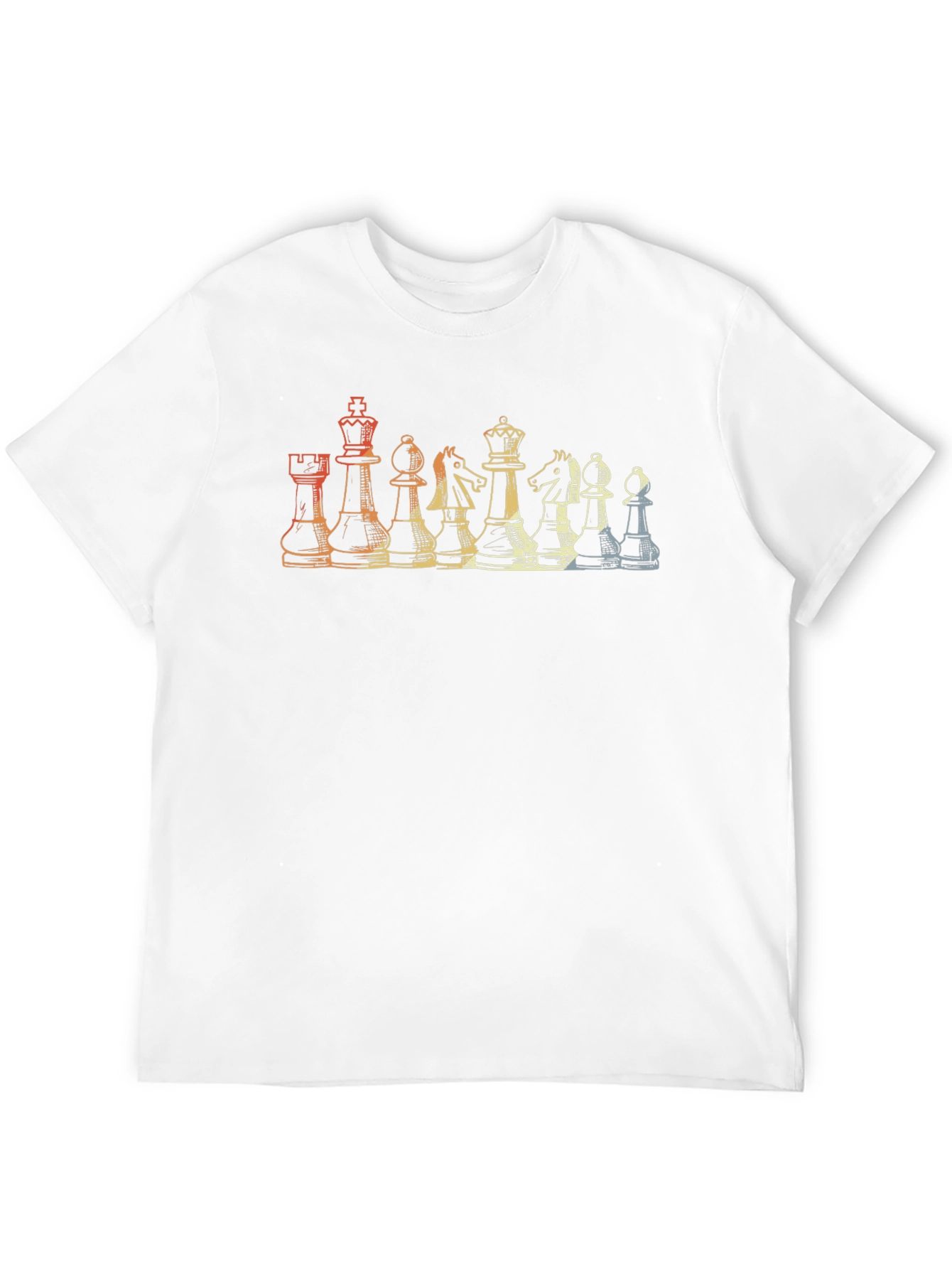 Black Chess Piece Retro Graphic T-Shirt view 12