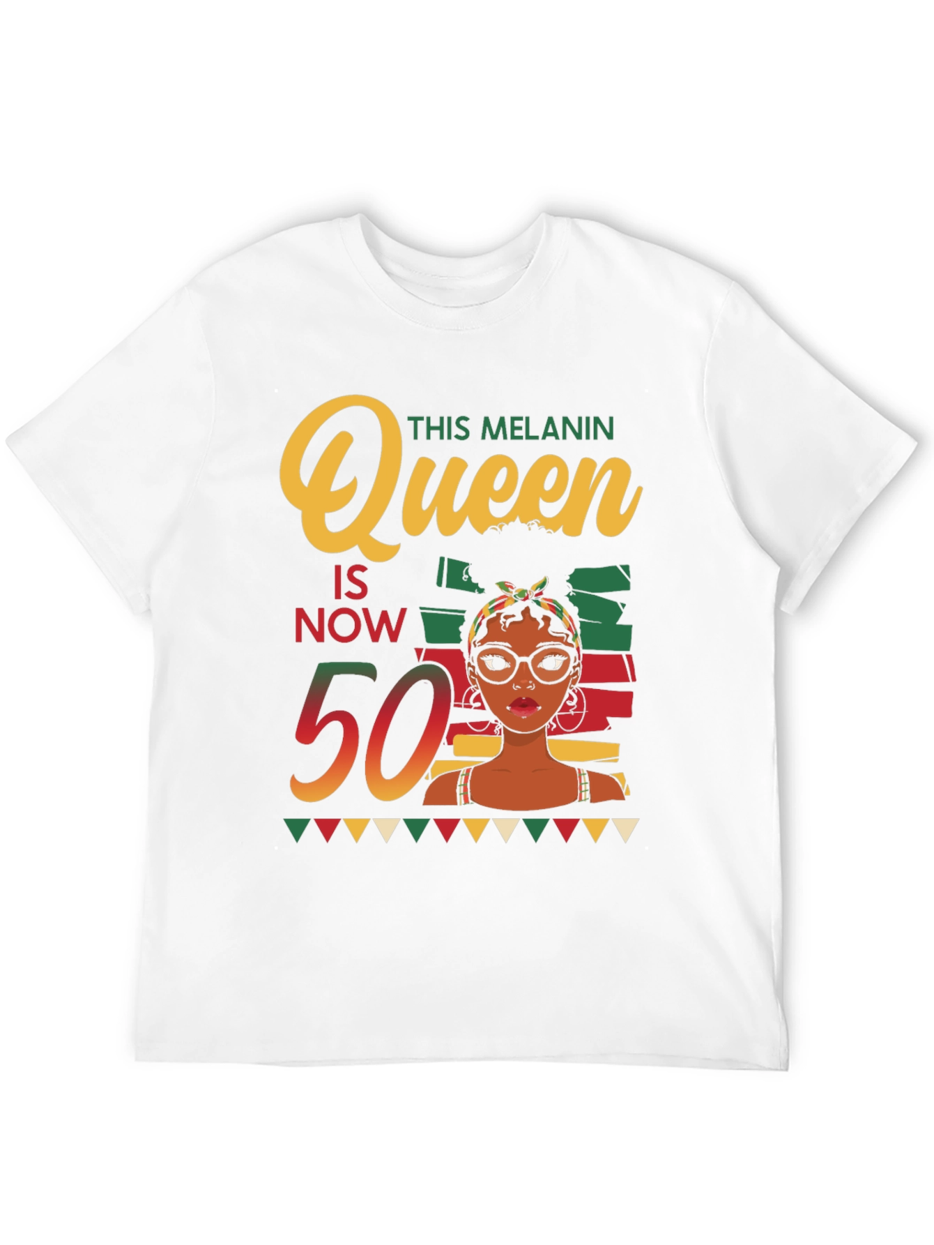 Black Melanin Queen 50th Birthday T-Shirt view 12