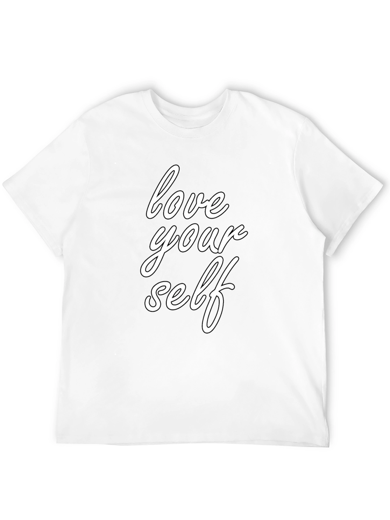 Black Love Yourself Graphic Tee - Black view 12
