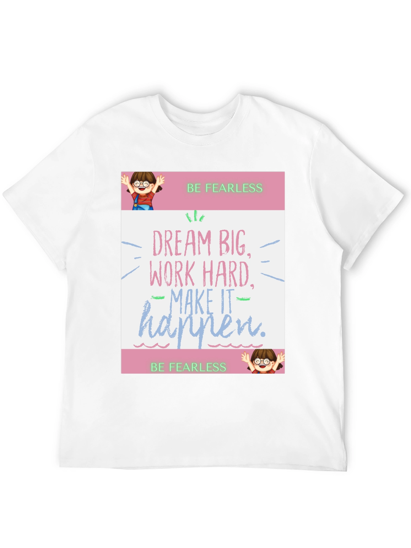 Black Be Fearless Graphic Tee - Dream Big view 12