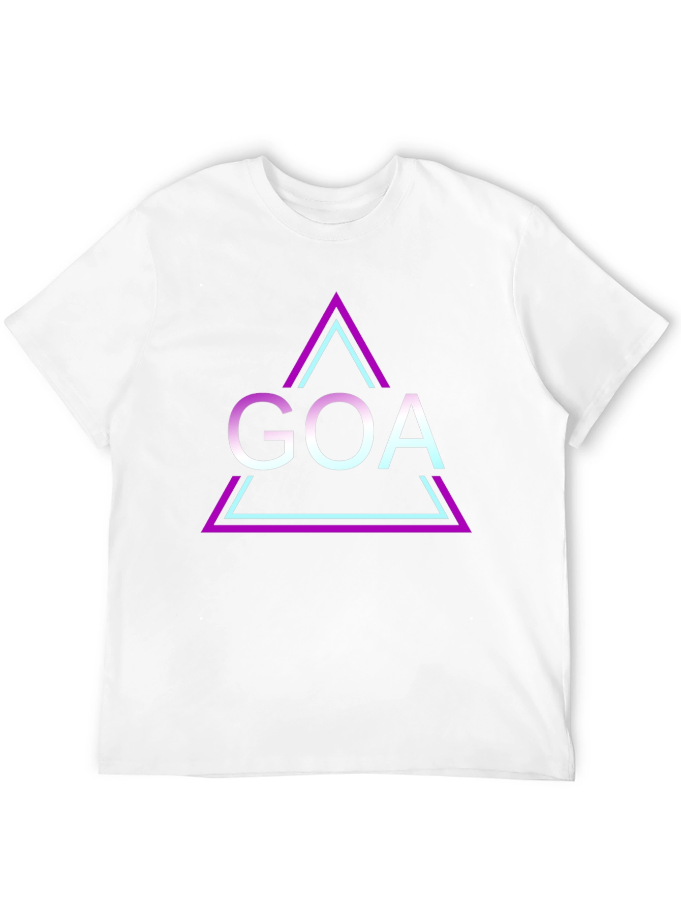 Black Goa Triangle Graphic Black T-Shirt view 12