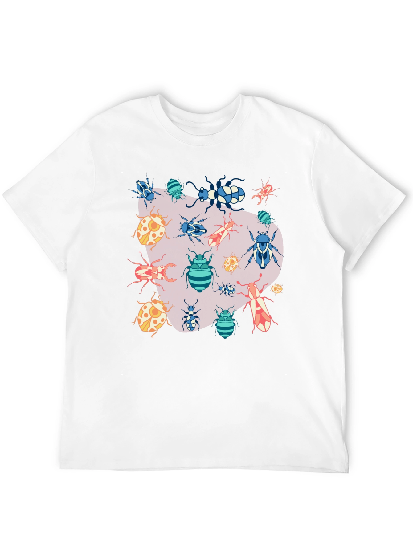 Black Bug Print T-Shirt - Unique Insect Design view 12