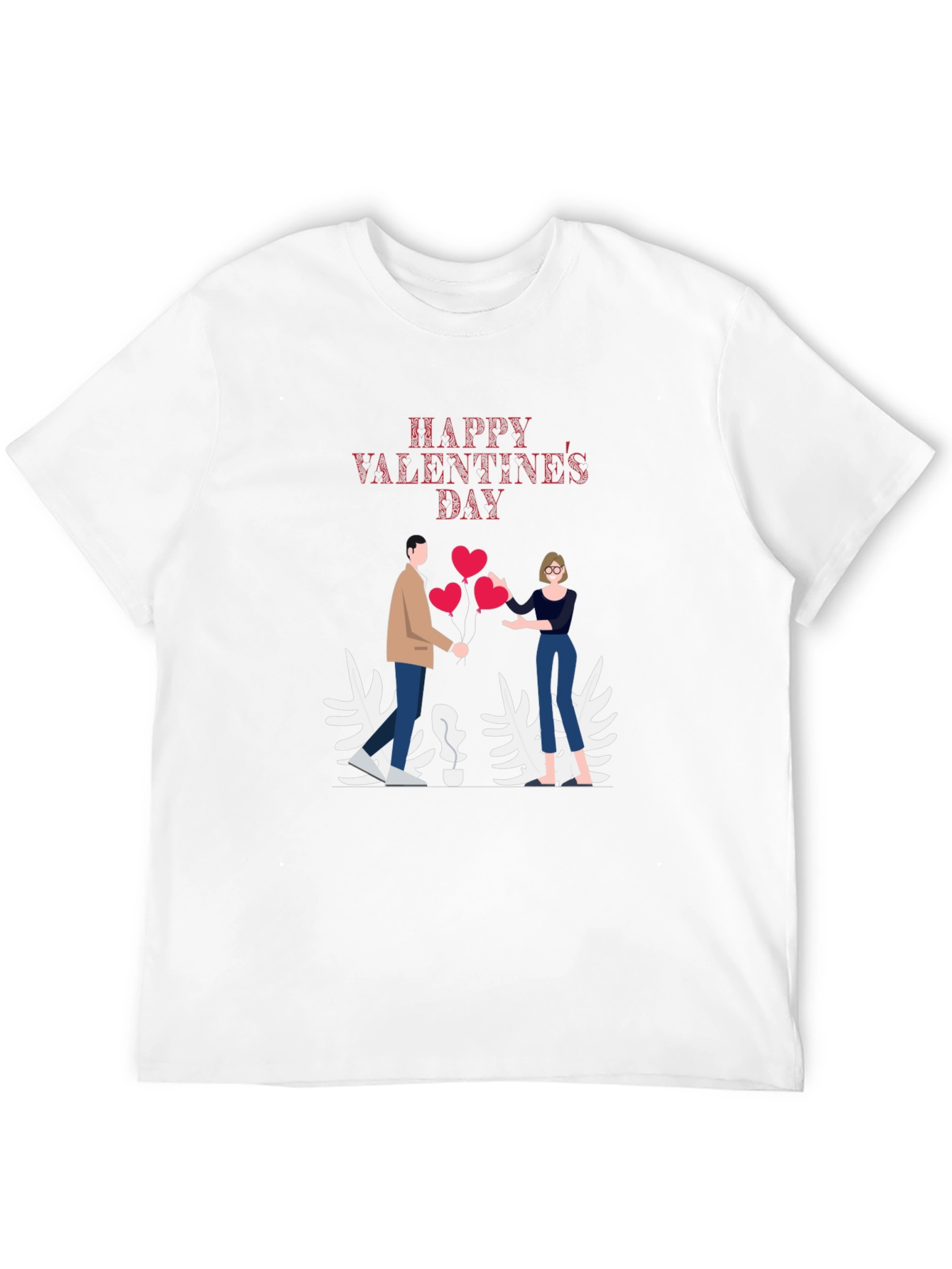 Black Valentine's Day Graphic T-Shirt view 12