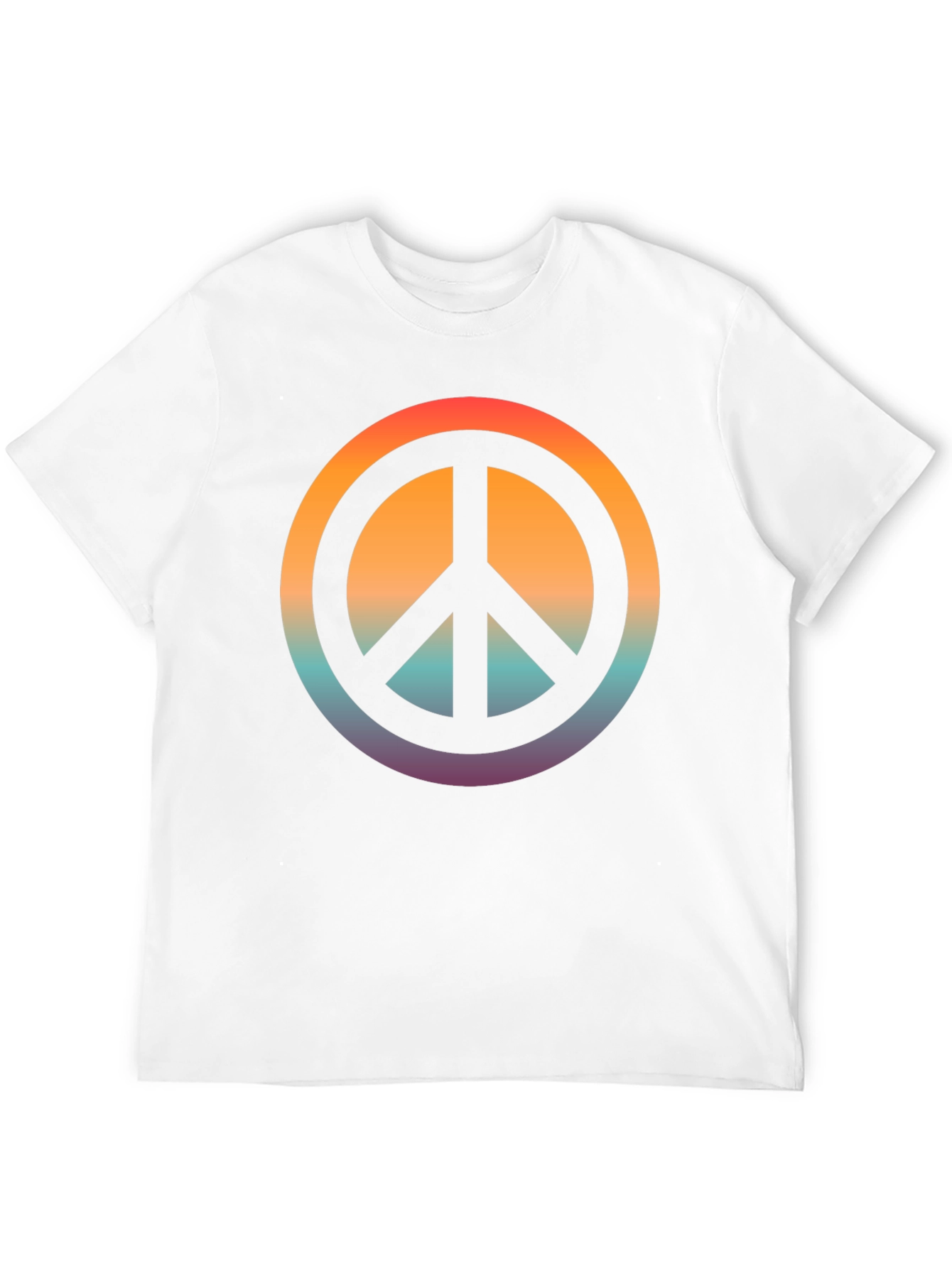 Black Retro Peace Sign T-Shirt view 12