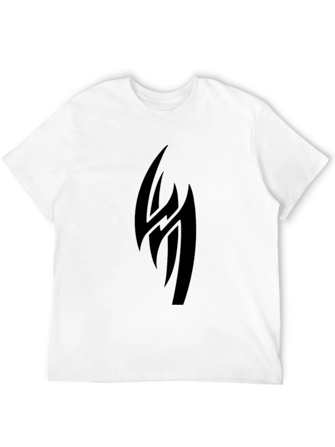 Black Black Graphic Tee - Tribal Design view 12