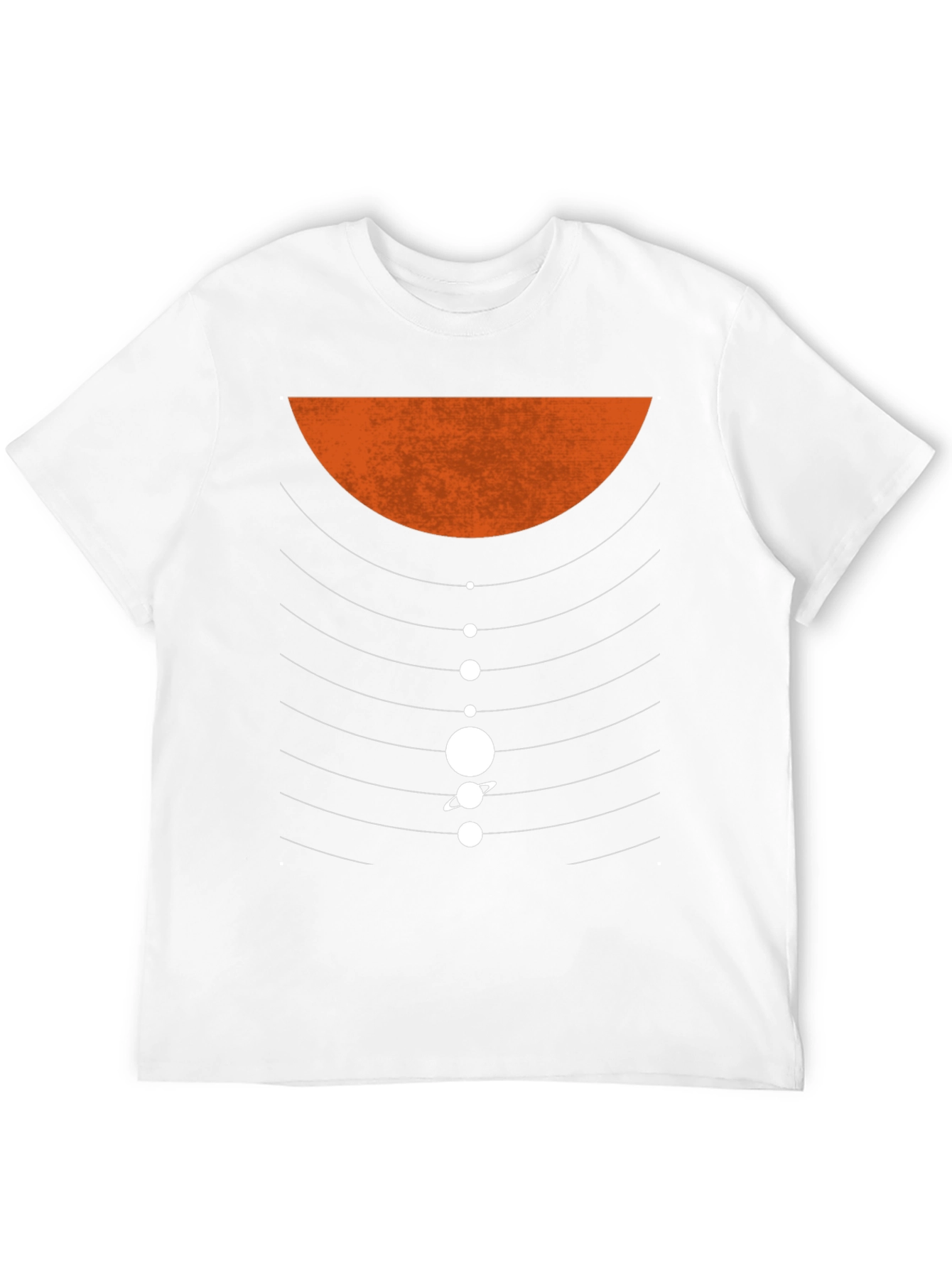 Black Planetary Orbit Graphic T-Shirt - Black Cotton Blend view 12