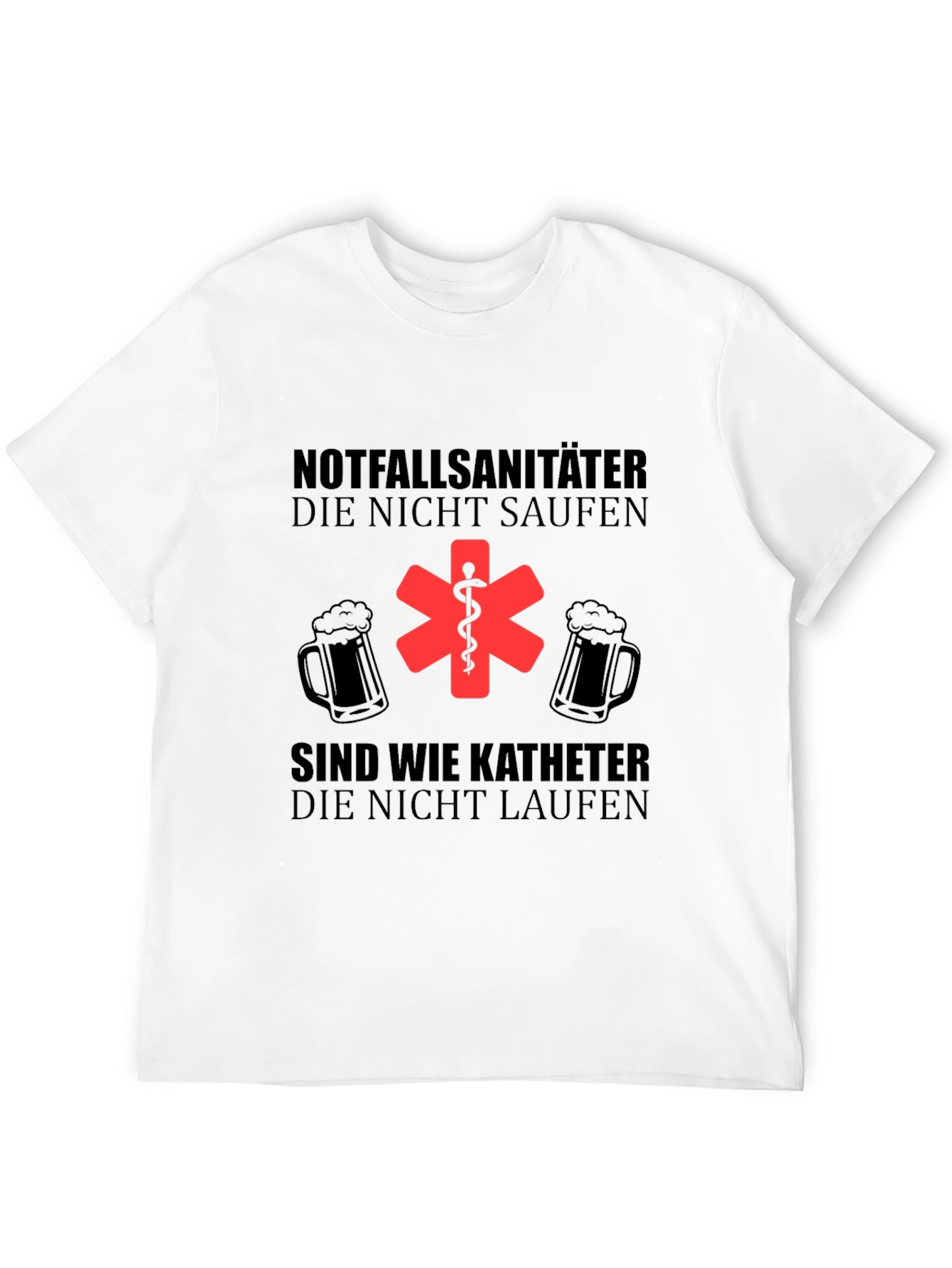 Black Paramedic German Beer T-Shirt - Funny EMT Design view 12