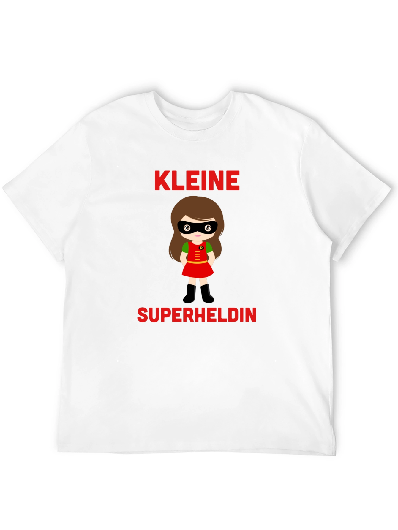 Black Kleine Superheldin T-Shirt - Cute Superhero Girl Tee view 12