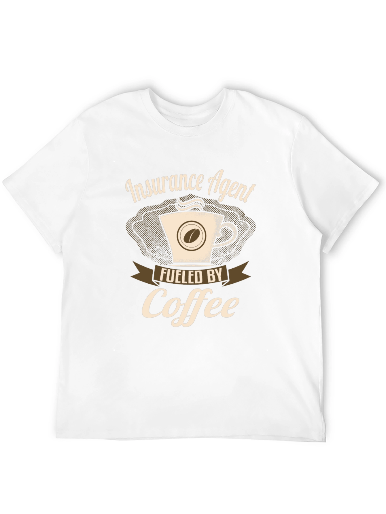 Black Insurance Agent Fueled By Coffee T-Shirt view 12
