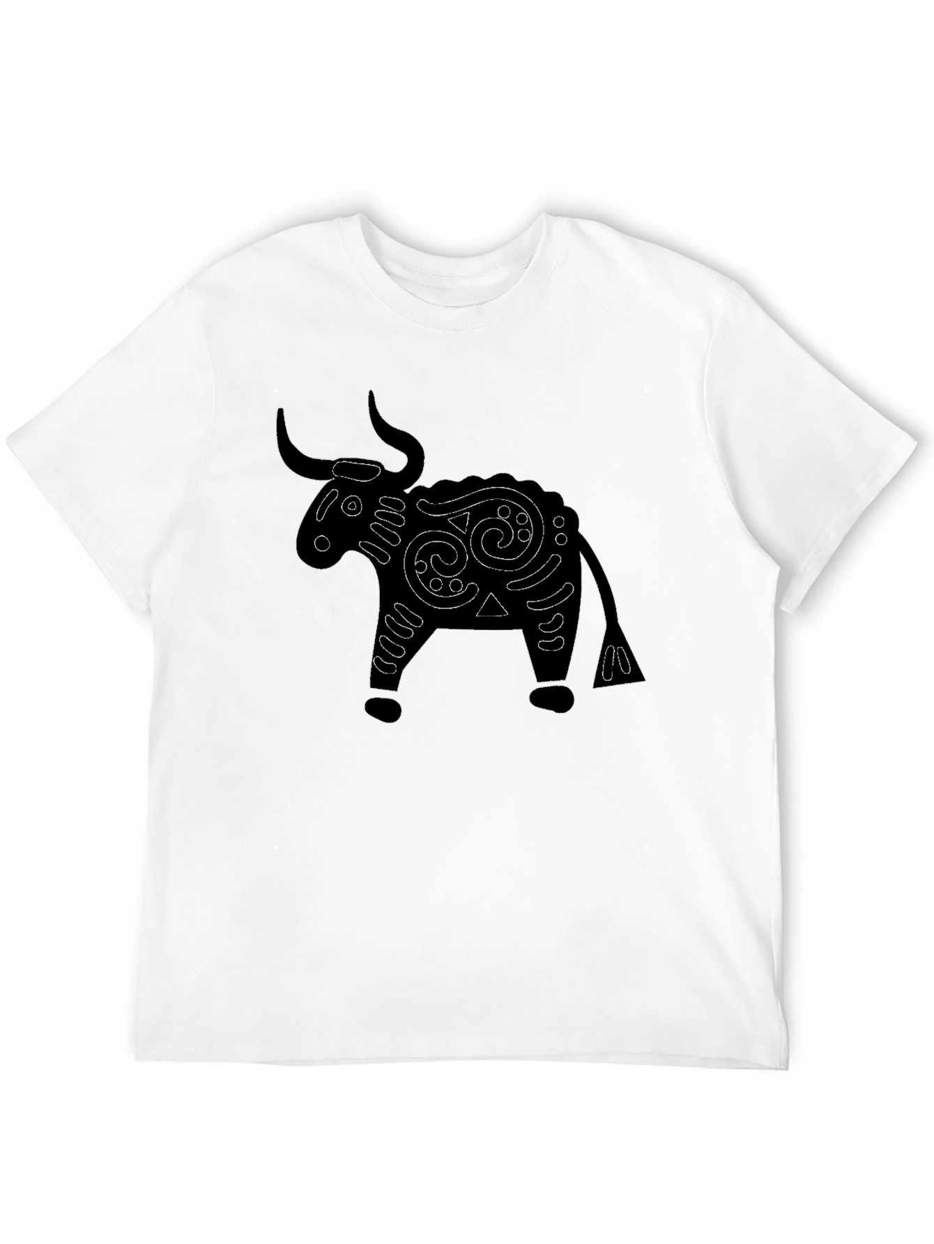 Black Black Bull Graphic Tee - Unique Design view 12