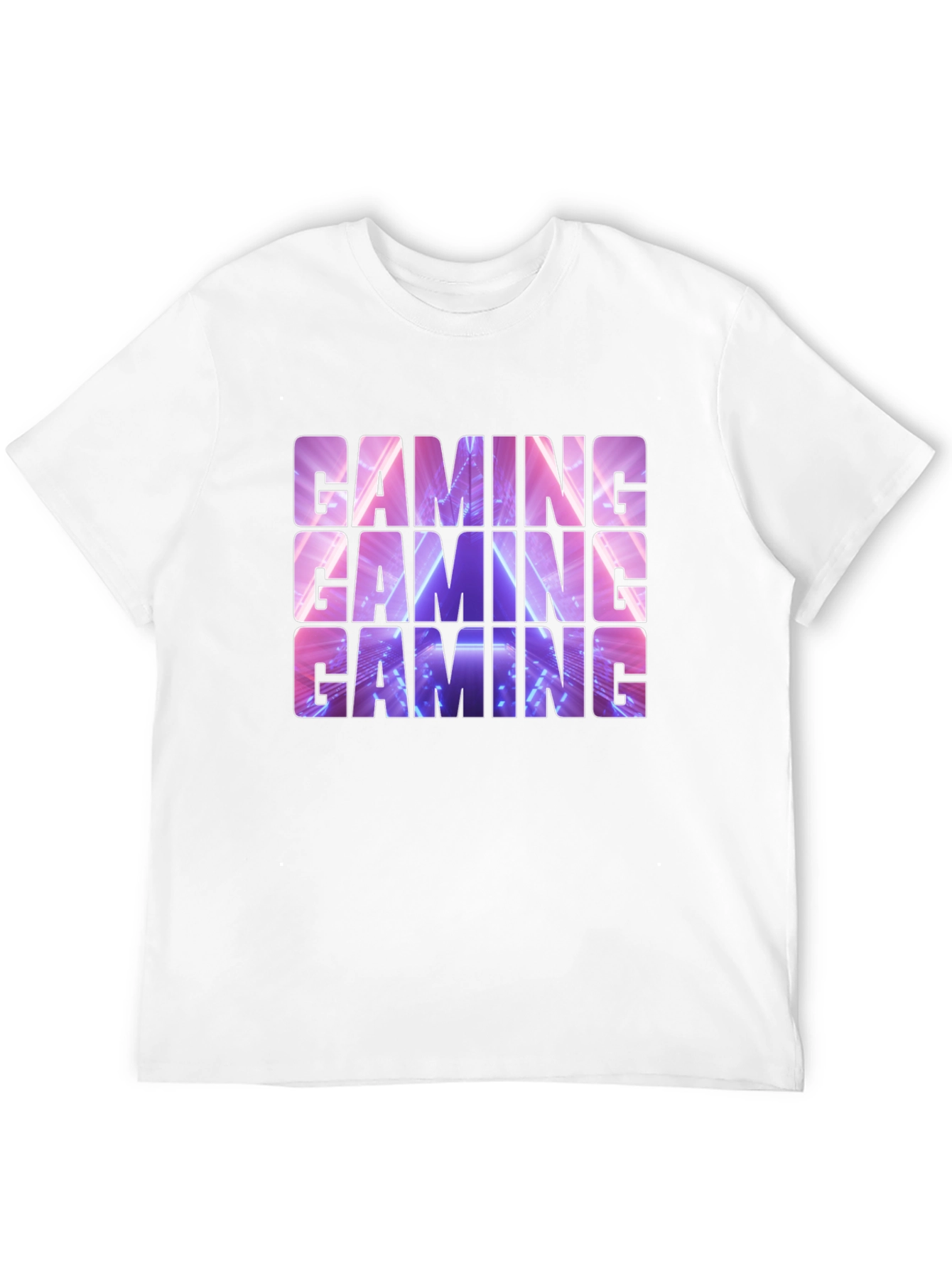 Black Gaming T-Shirt - Neon Design view 12