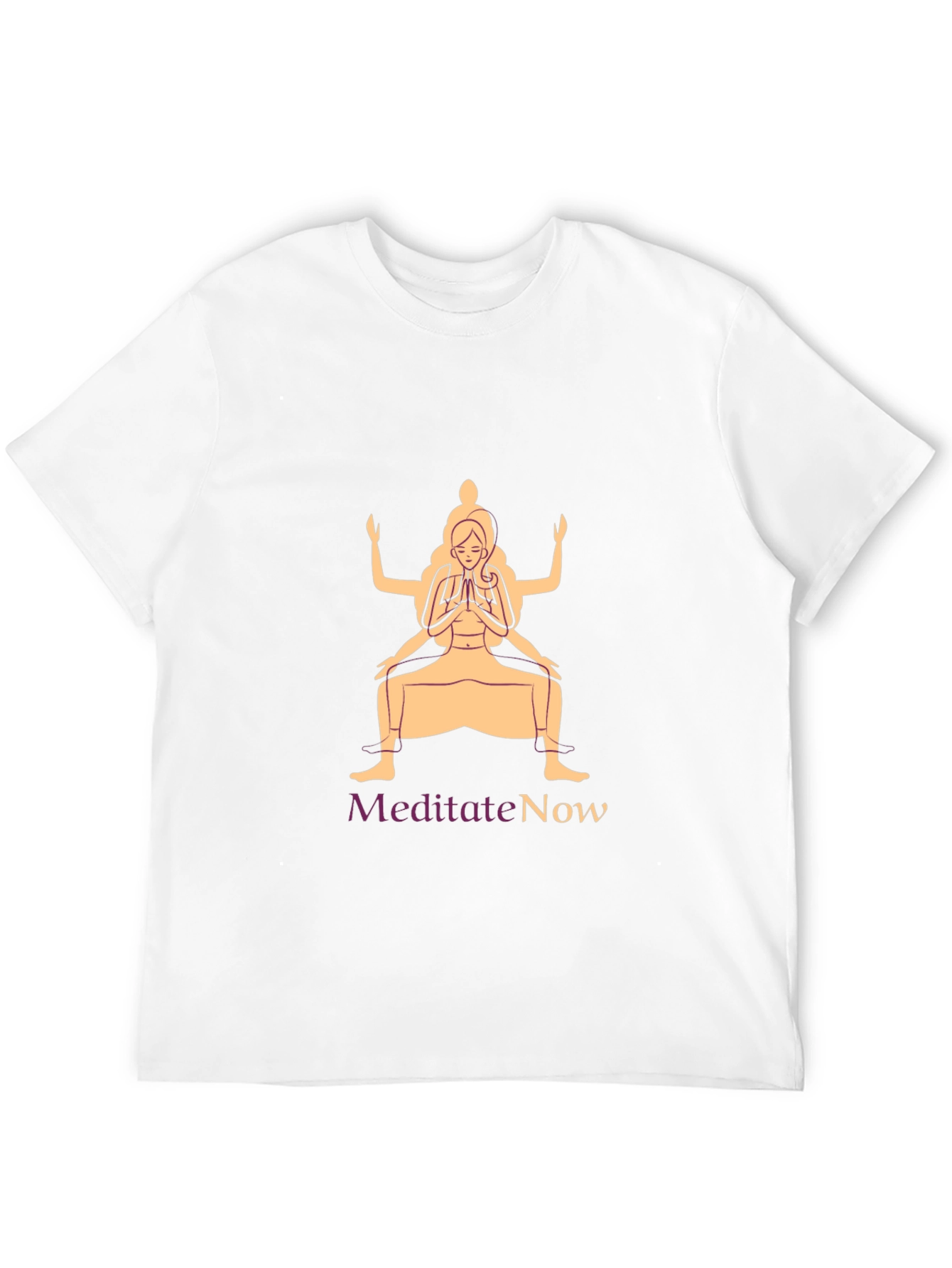 Black Meditate Now Graphic Tee - Yoga Zen Shirt view 12
