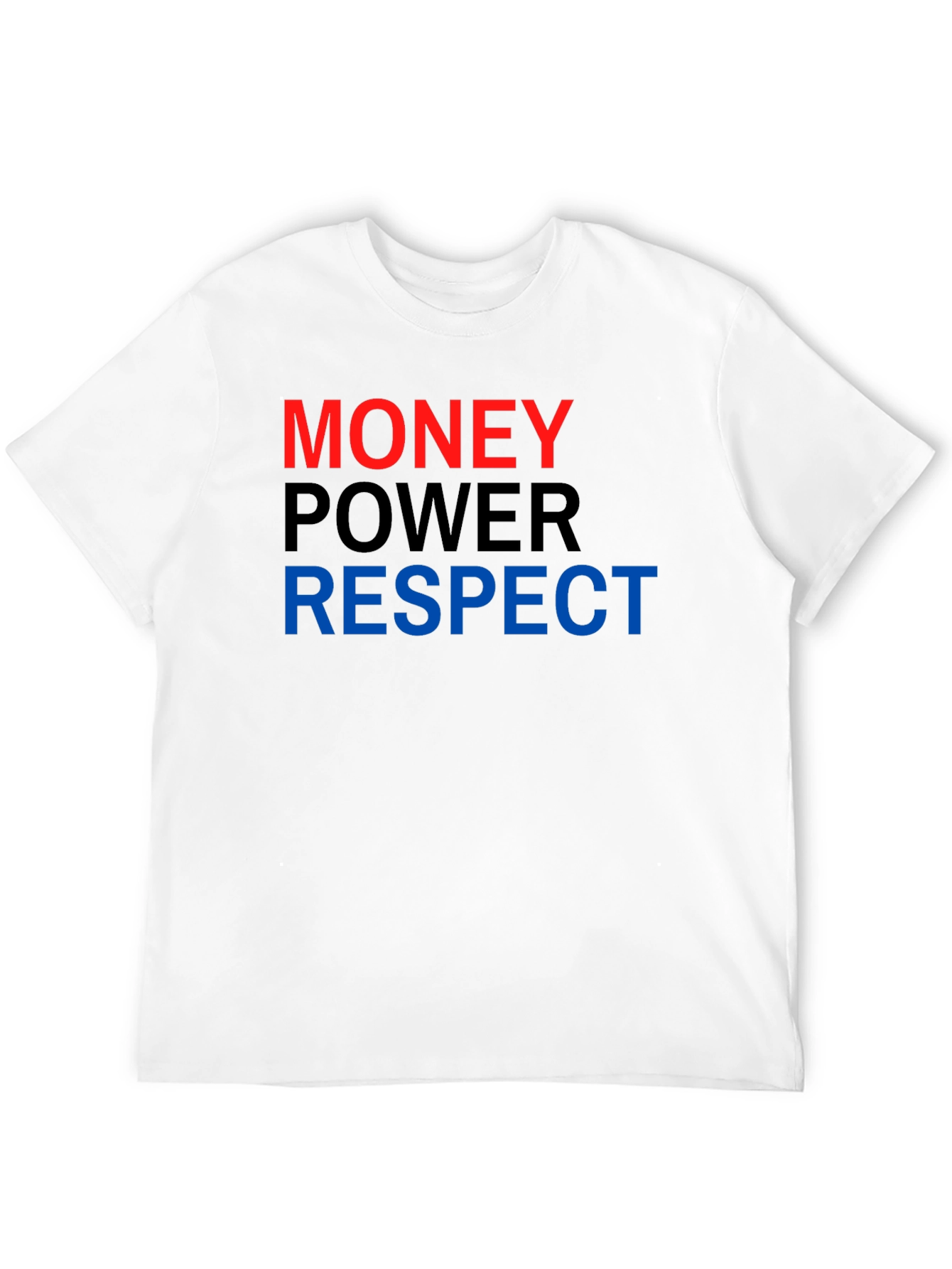 Black Money Power Respect Graphic Tee view 12