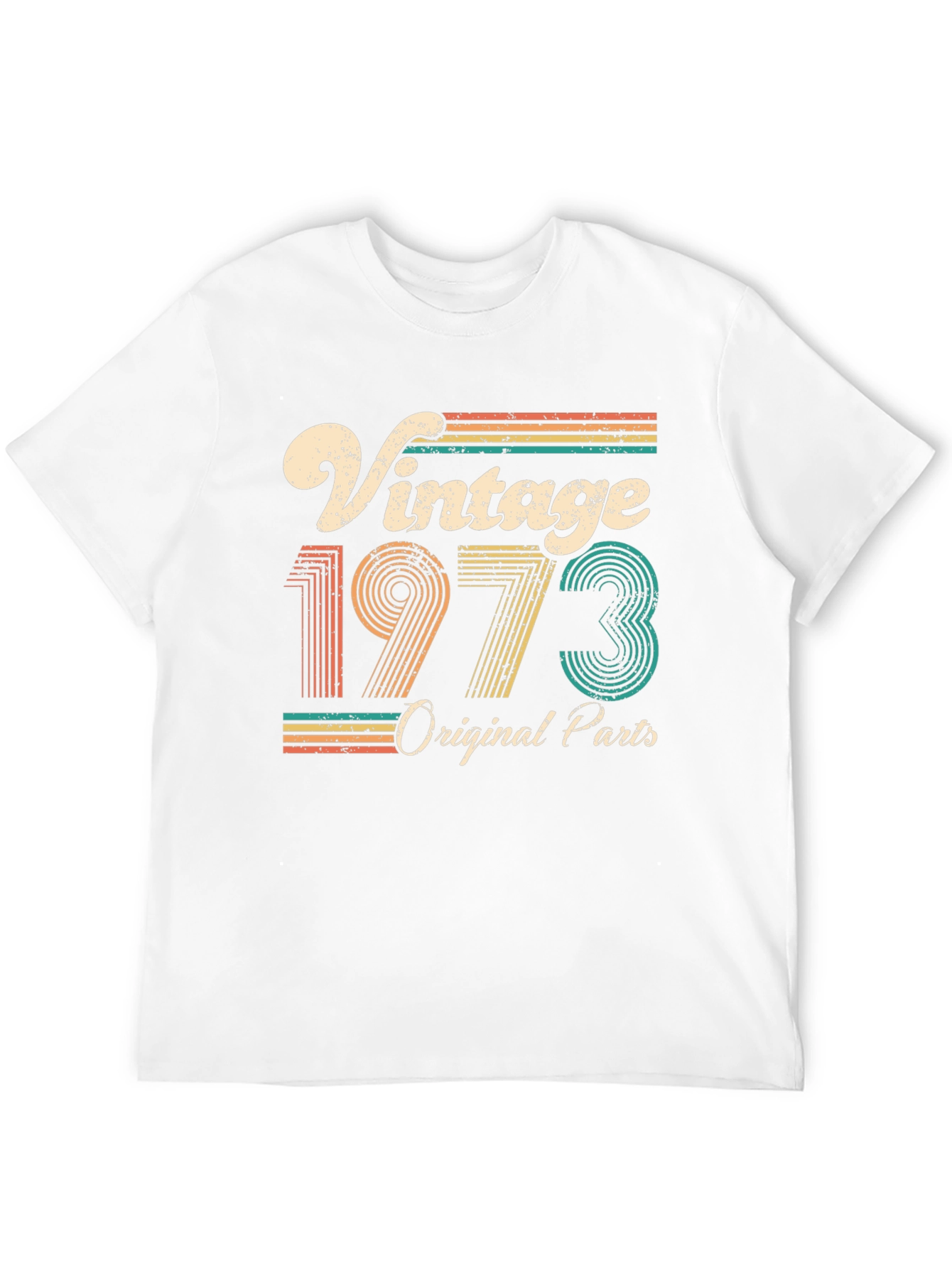 Black Vintage 1973 Original Parts Graphic T-Shirt view 12