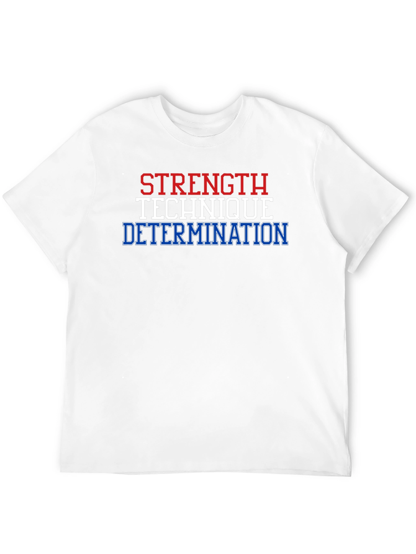 Black Strength, Technique, Determination Graphic T-Shirt view 12