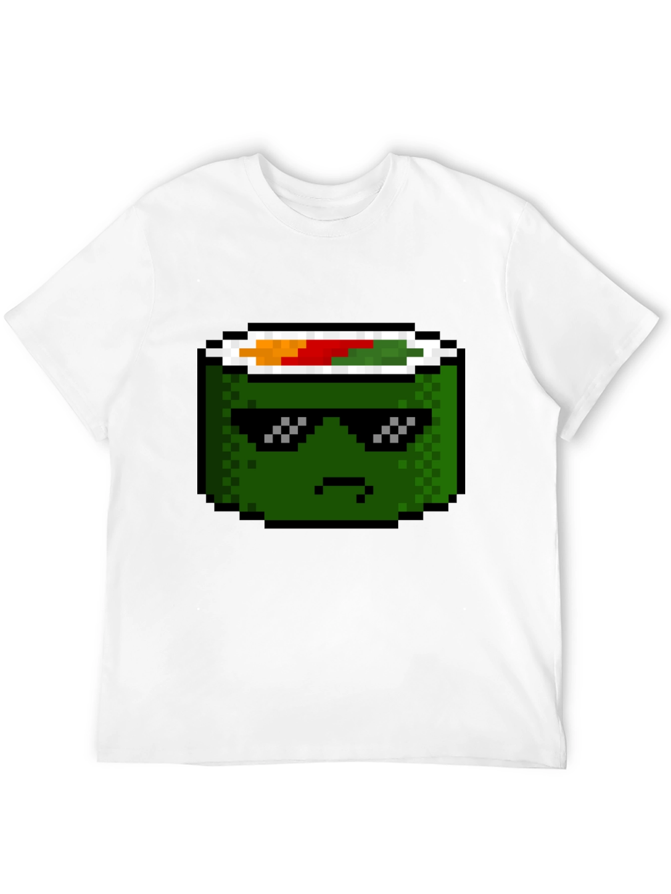 Black Pixel Sushi Roll T-Shirt - Cool Foodie Tee view 12