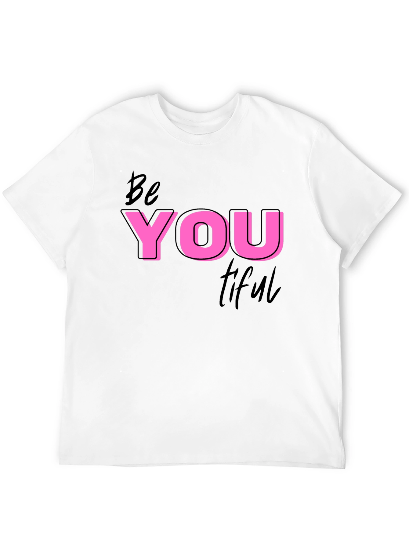 Black Be You Tiful Black Graphic Tee view 12