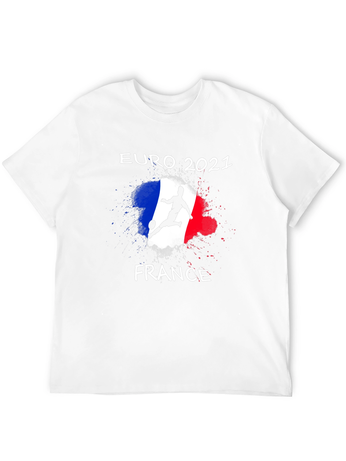 Black Euro 2021 France Soccer T-Shirt view 12