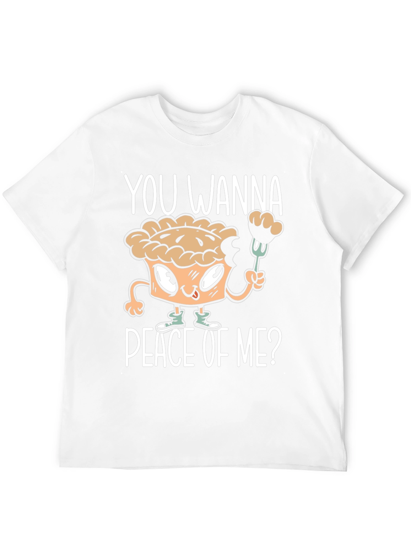 Black You Wanna Piece of Me? Funny Pie Graphic T-Shirt view 12