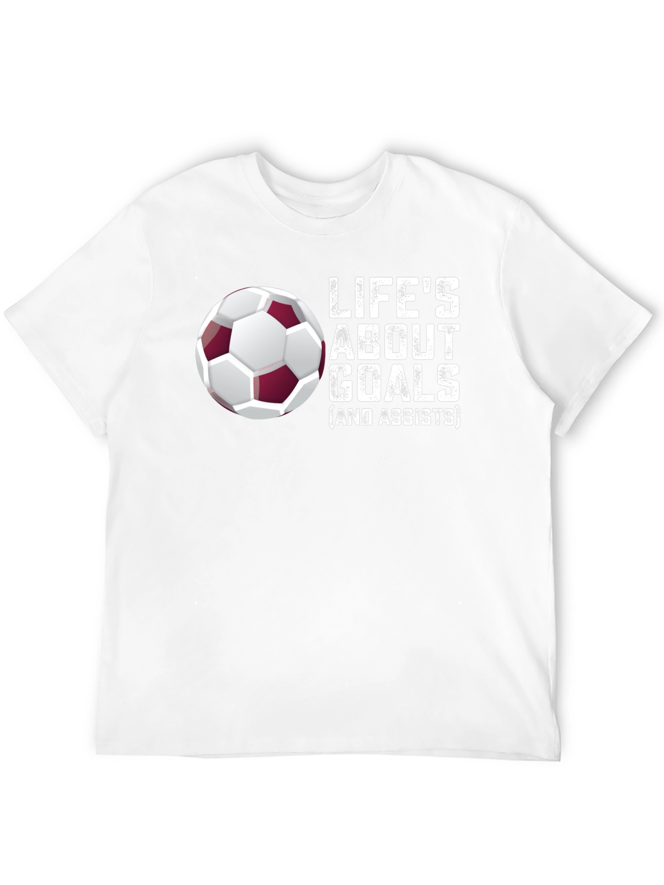 Black Life's About Goals Soccer T-Shirt view 12